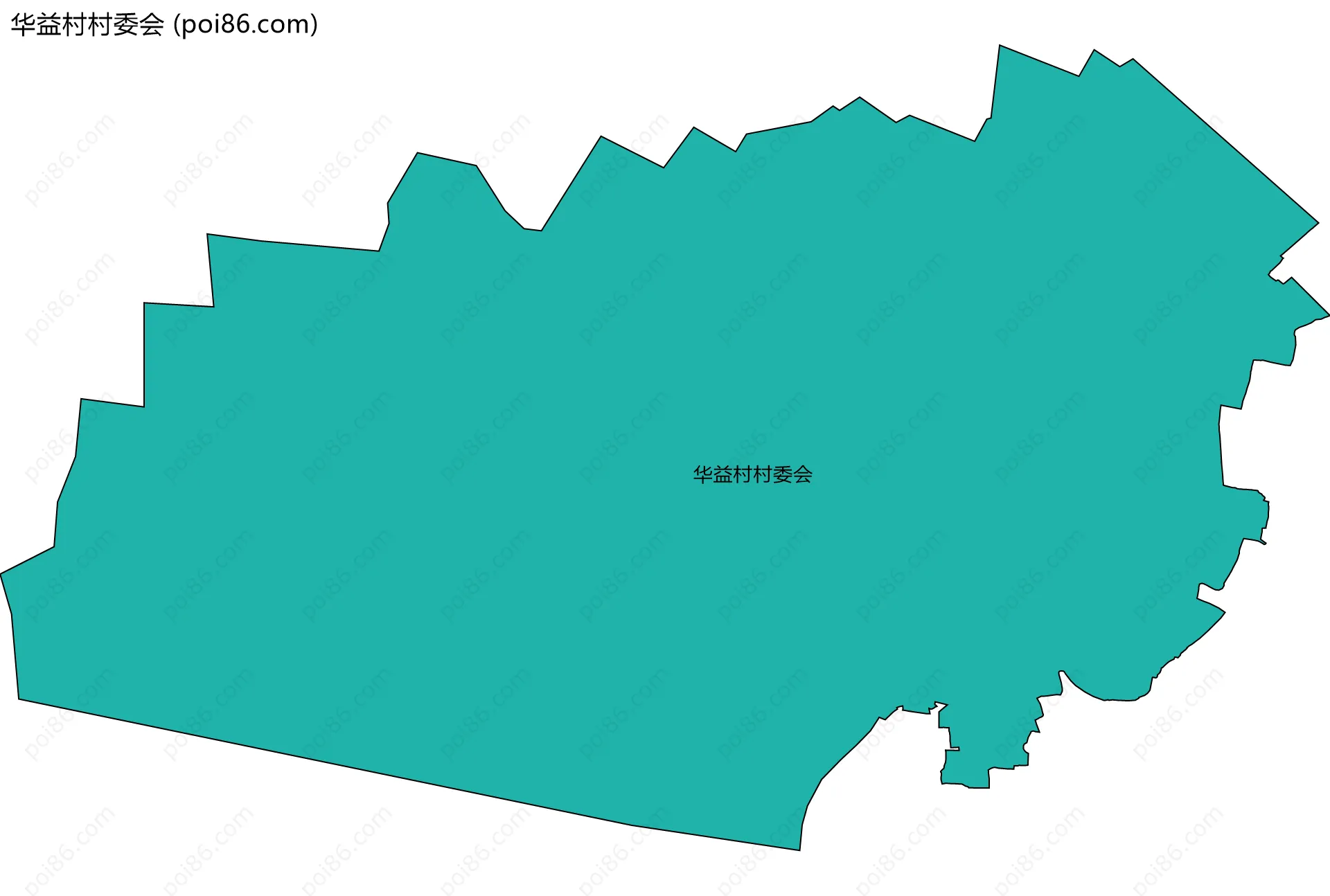 华益村村委会边界地图