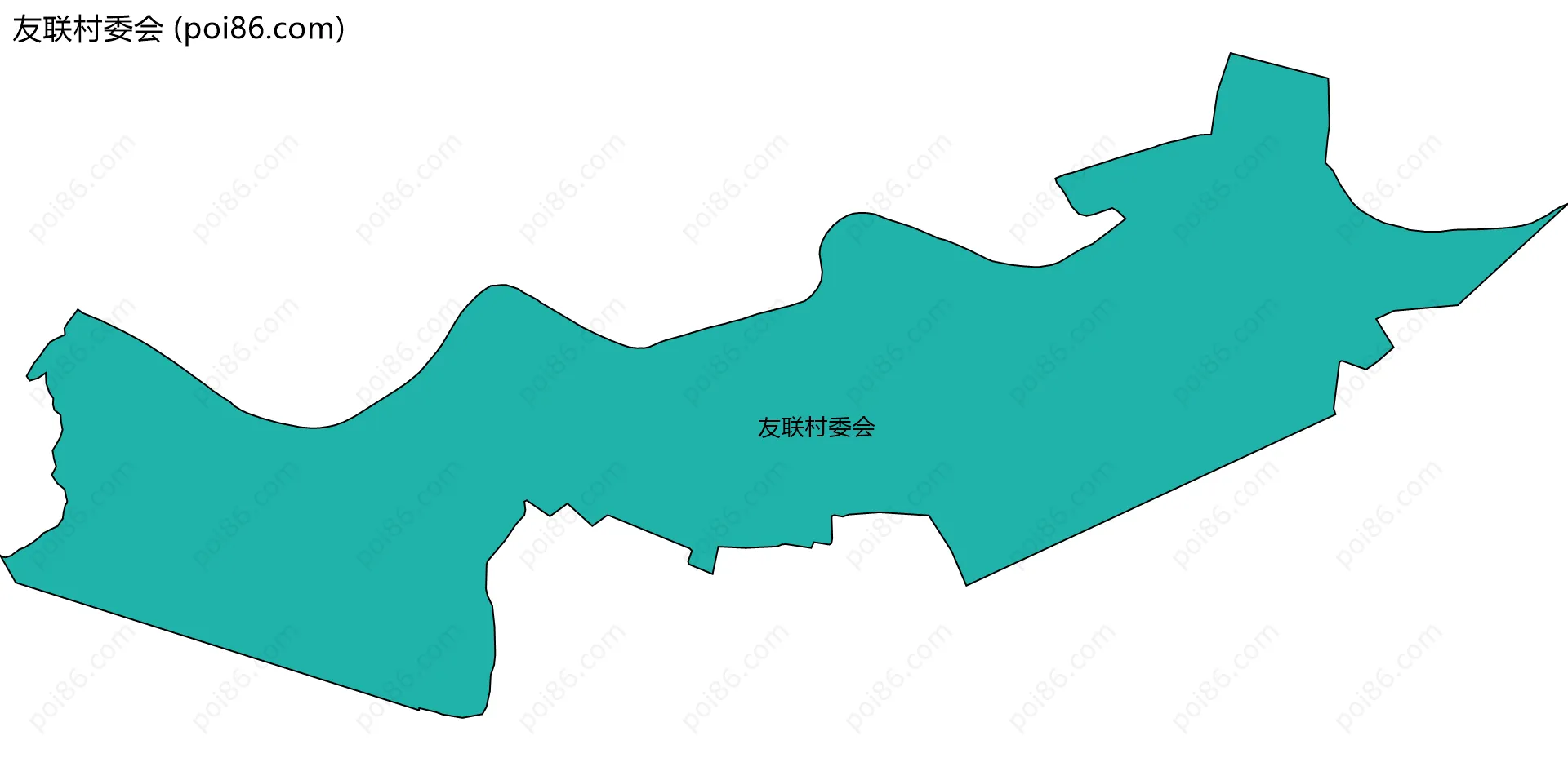 友联村委会边界地图