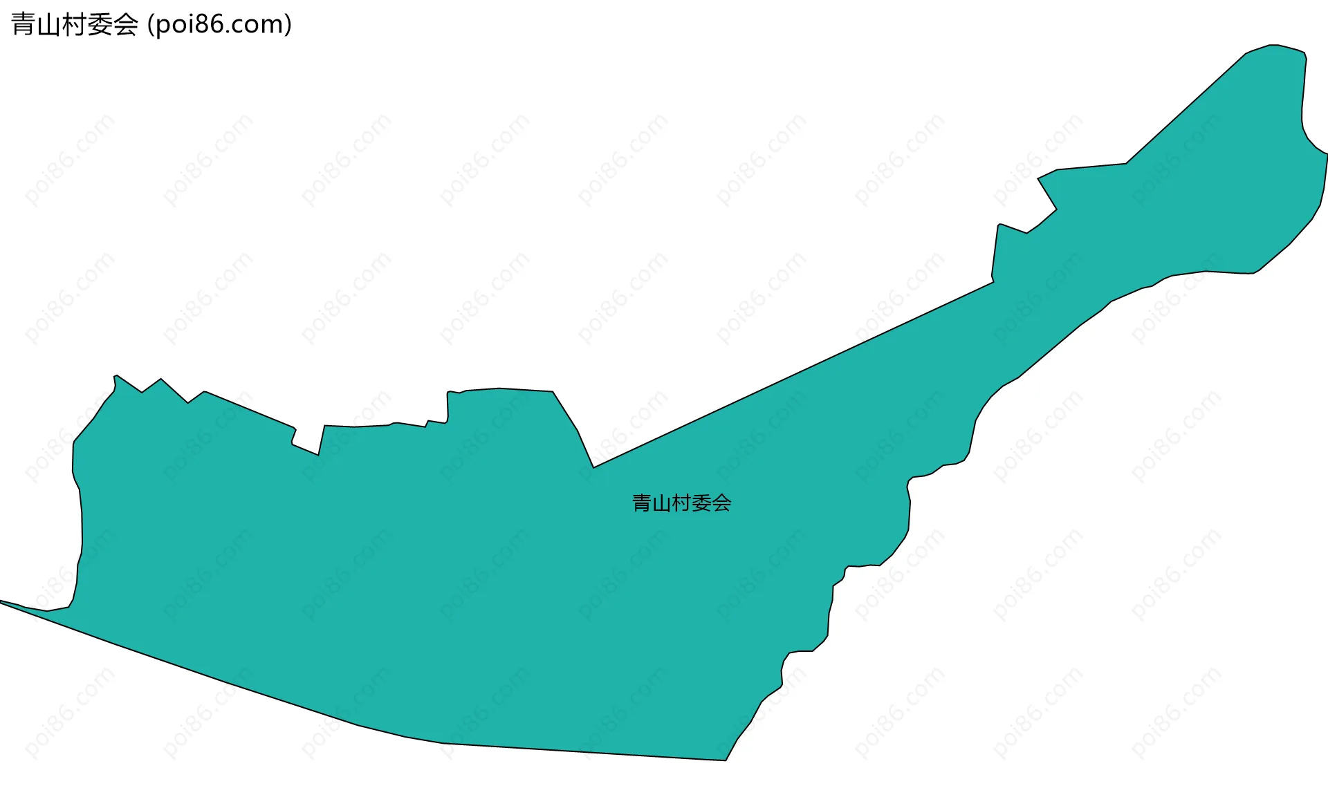 青山村委会边界地图