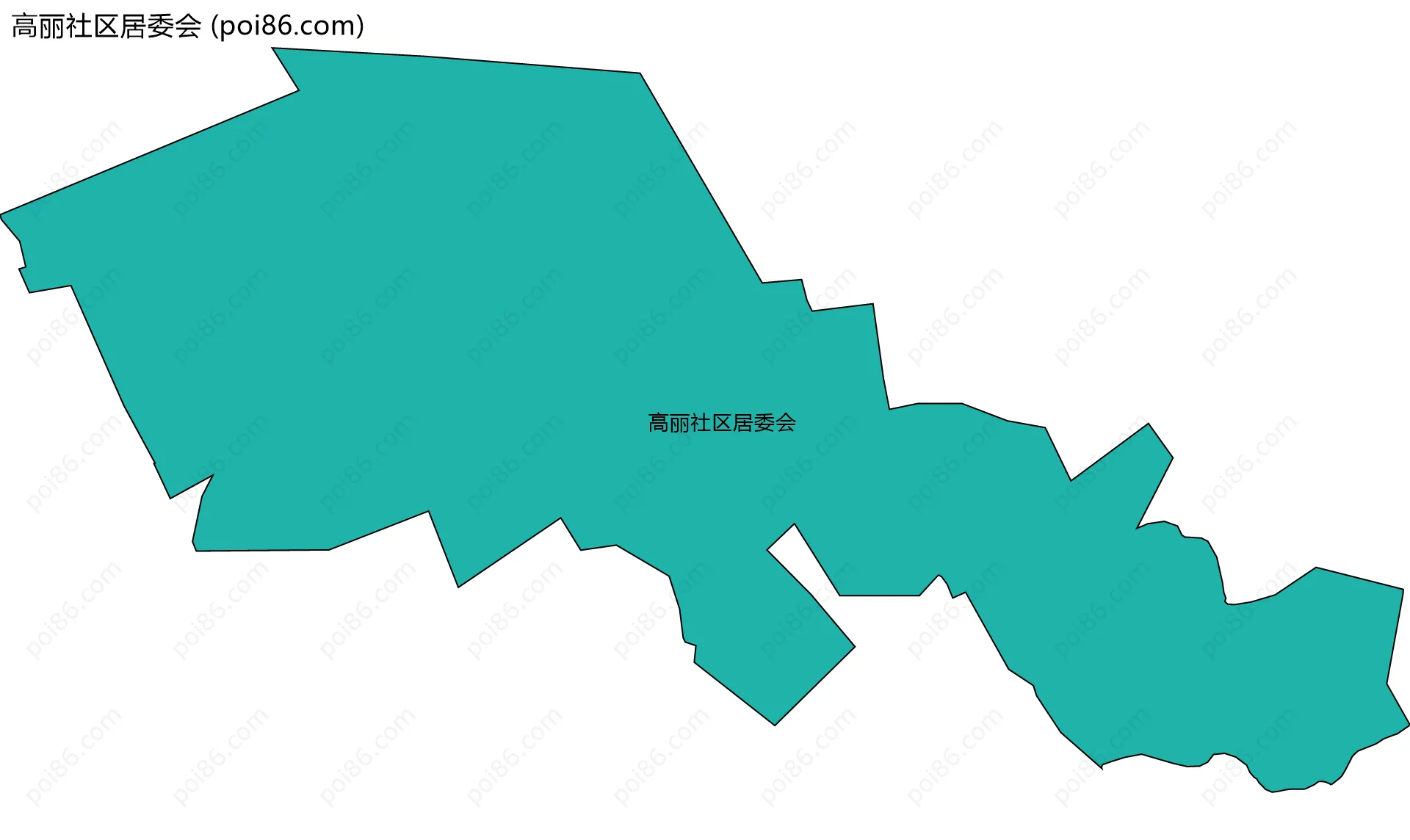 高丽社区居委会边界地图