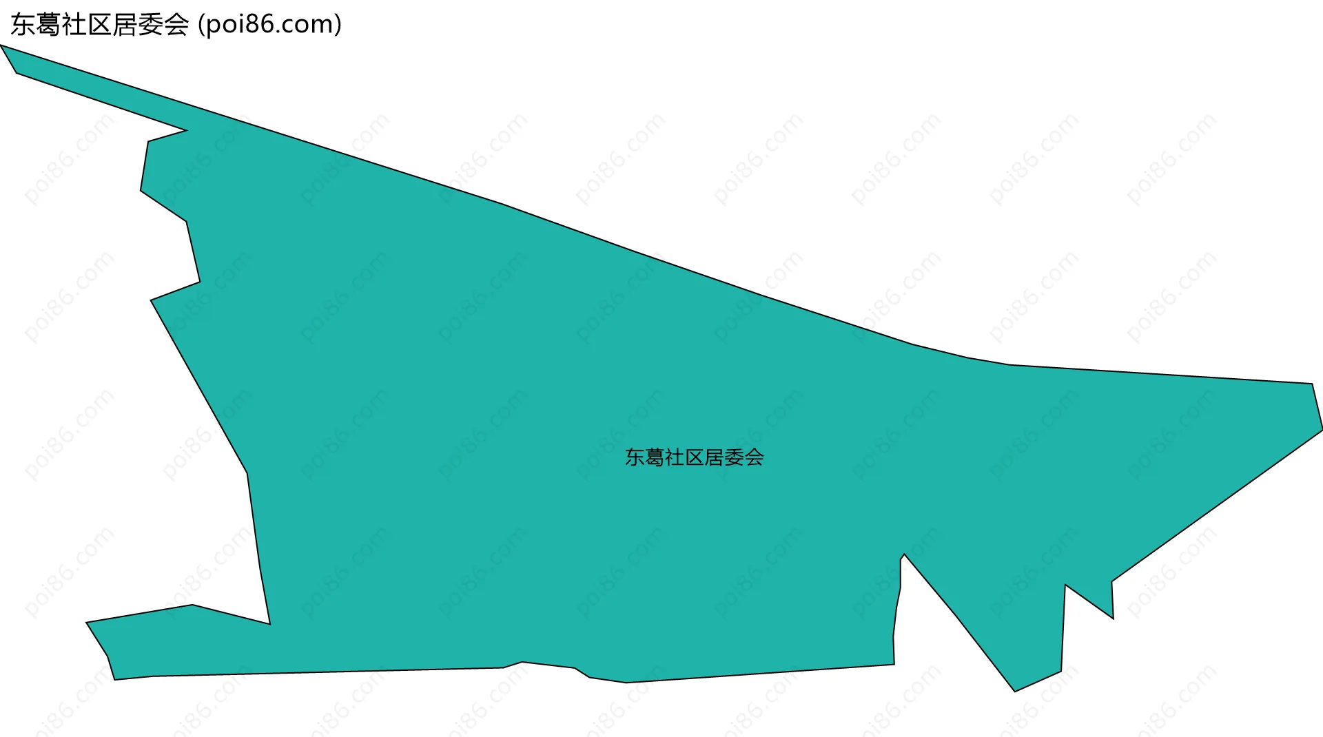 东葛社区居委会边界地图