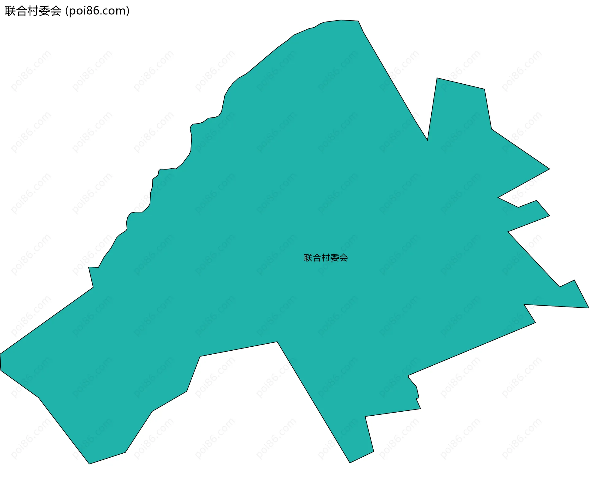 联合村委会边界地图