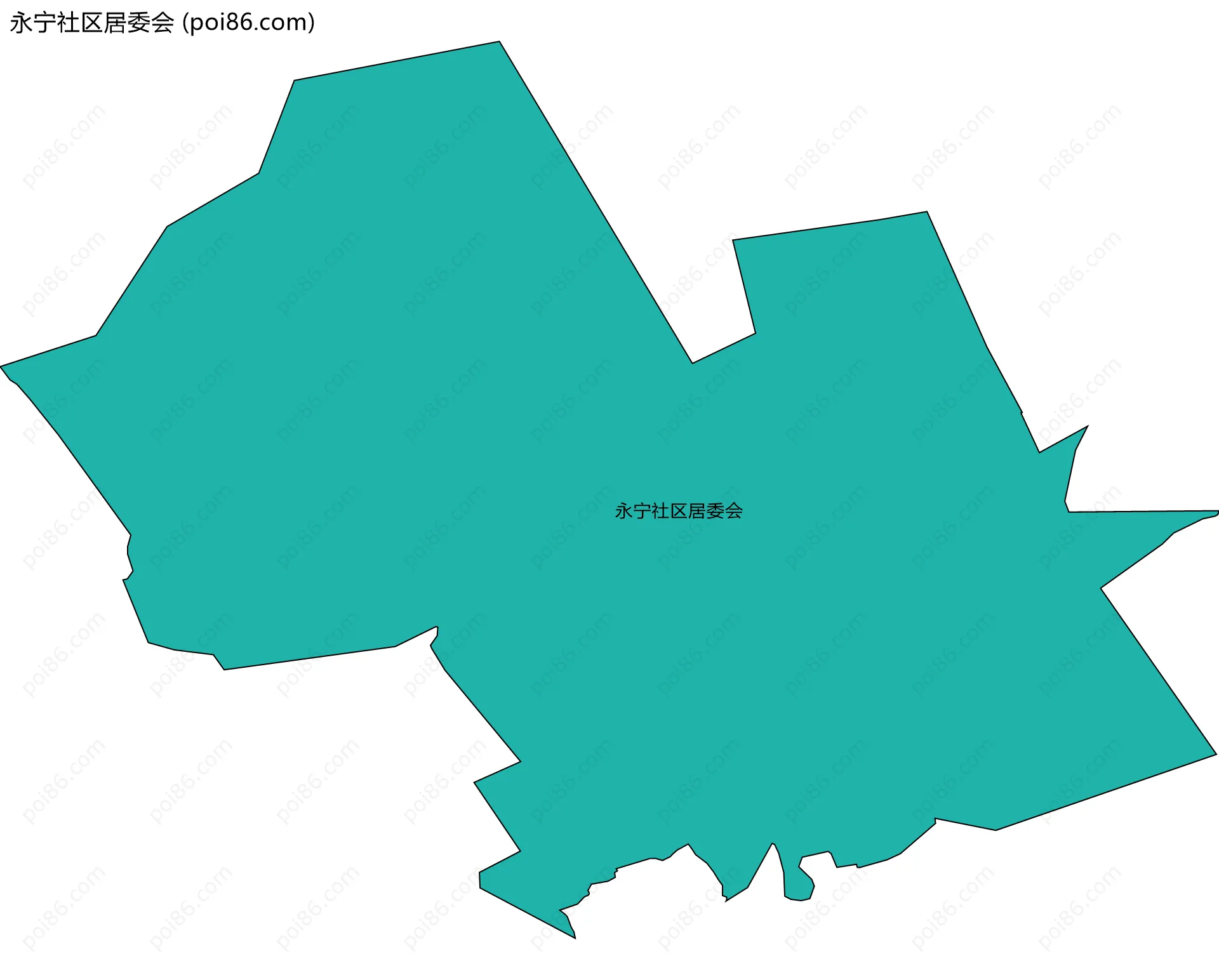 永宁社区居委会边界地图