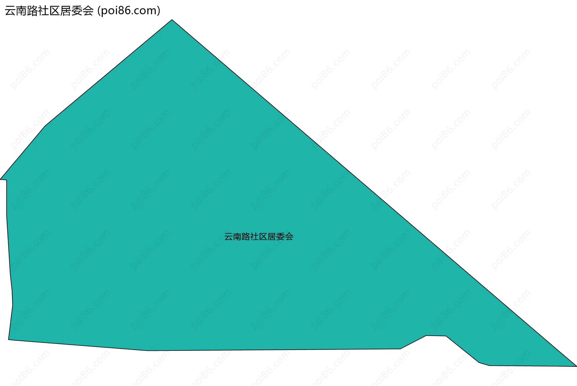云南路社区居委会边界地图