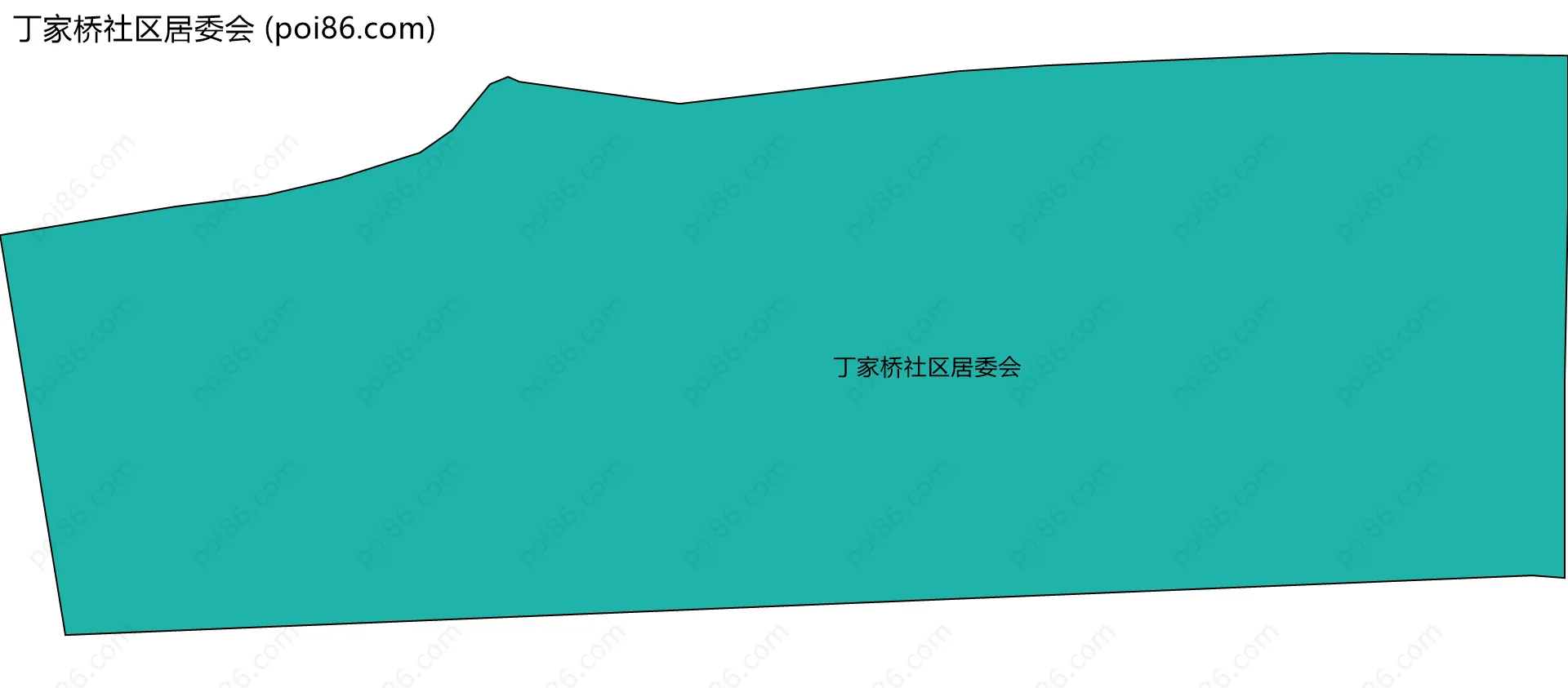 丁家桥社区居委会边界地图