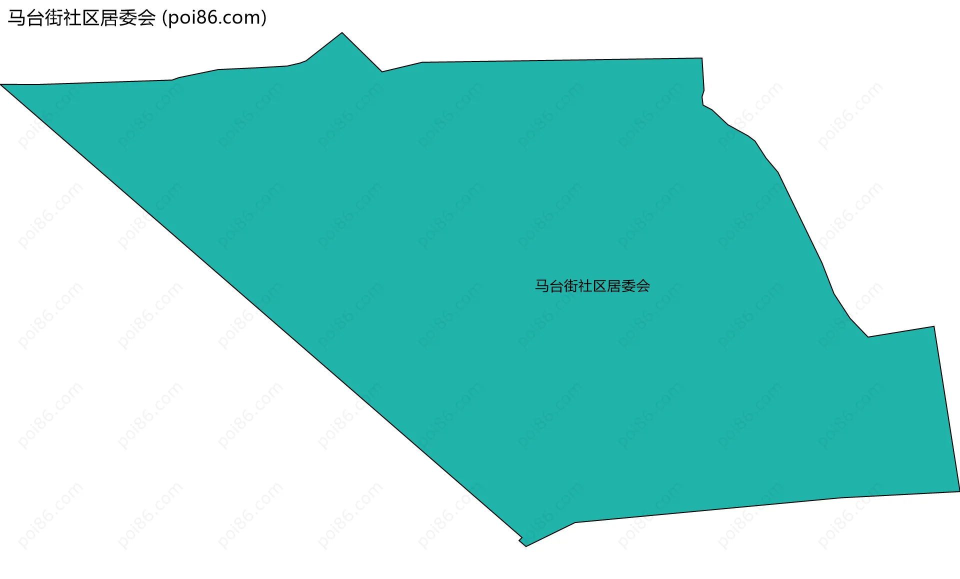 马台街社区居委会边界地图