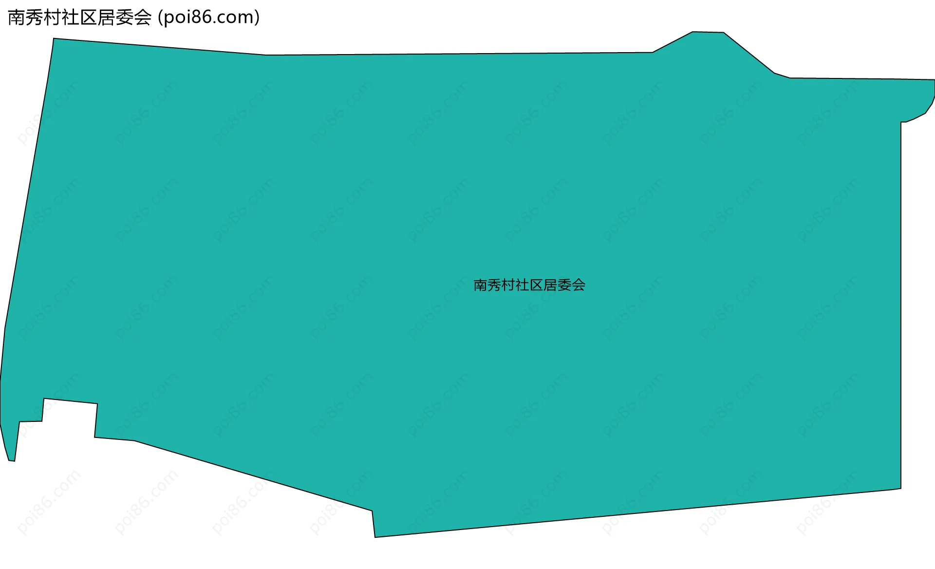 南秀村社区居委会边界地图