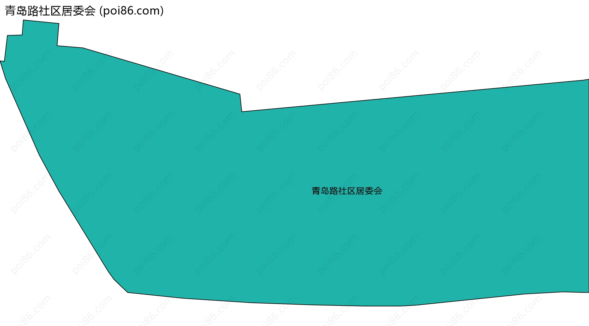 青岛路社区居委会边界地图
