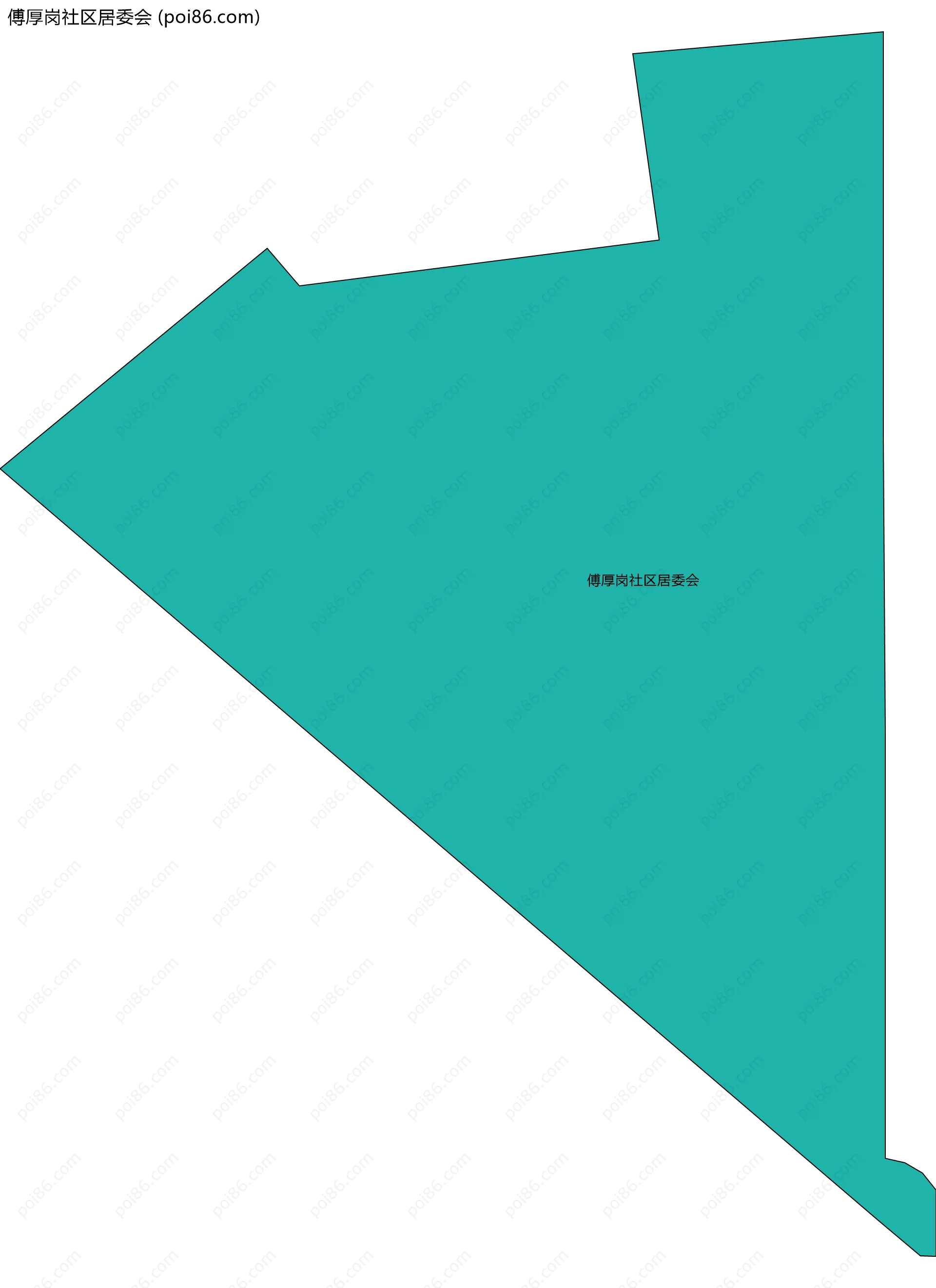 傅厚岗社区居委会边界地图