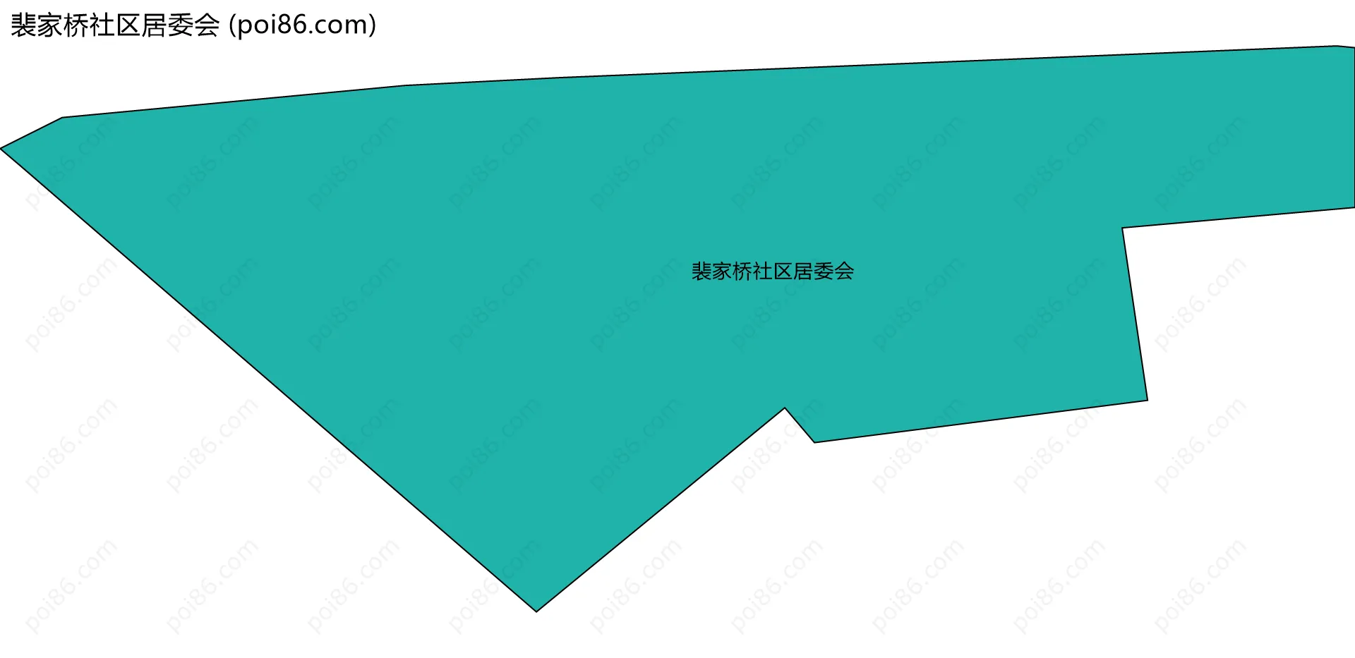 裴家桥社区居委会边界地图