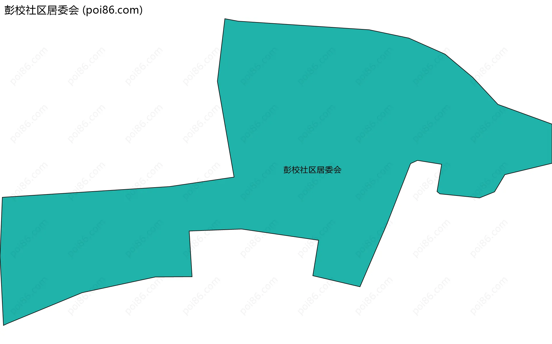 彭校社区居委会边界地图