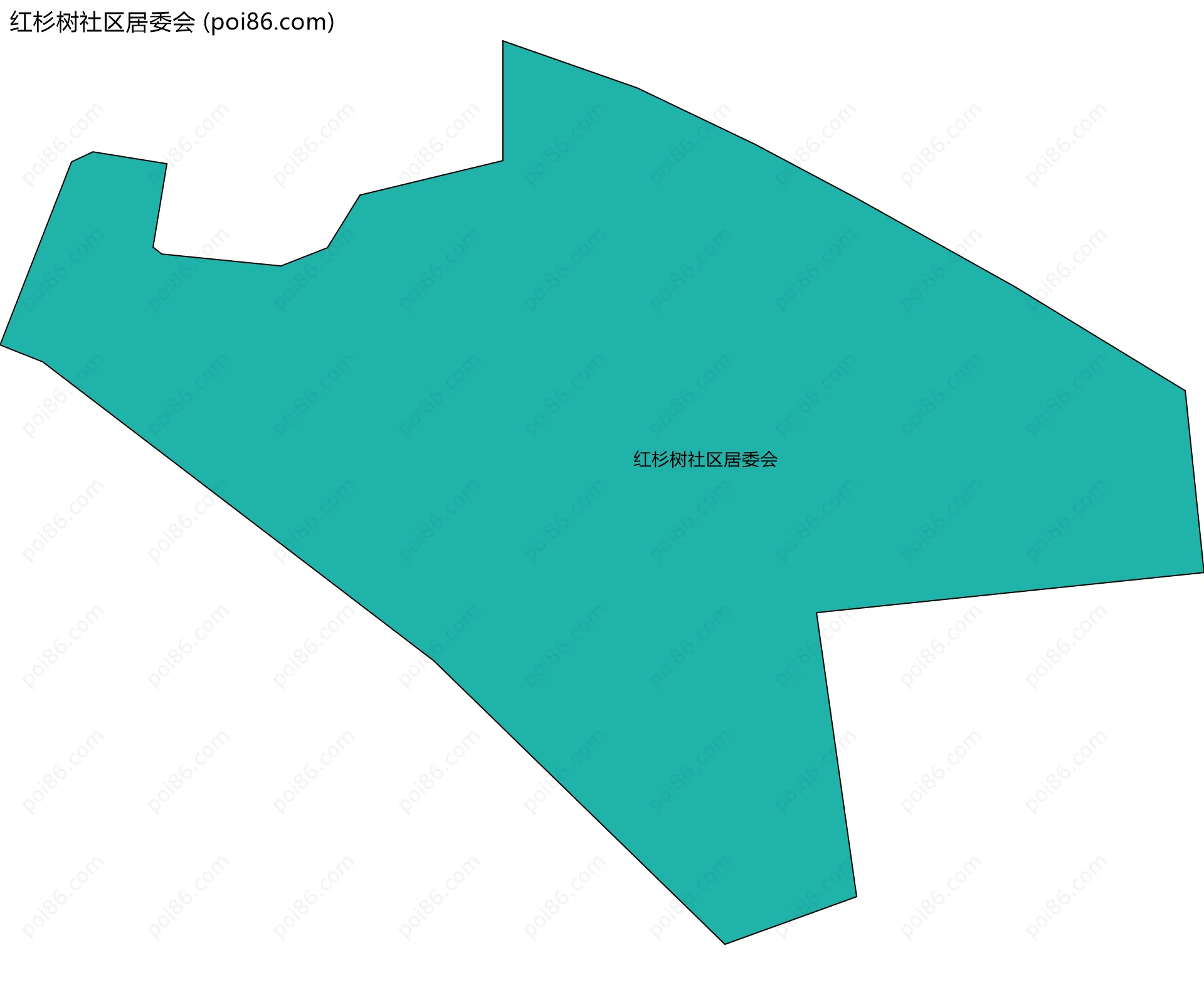 红杉树社区居委会边界地图