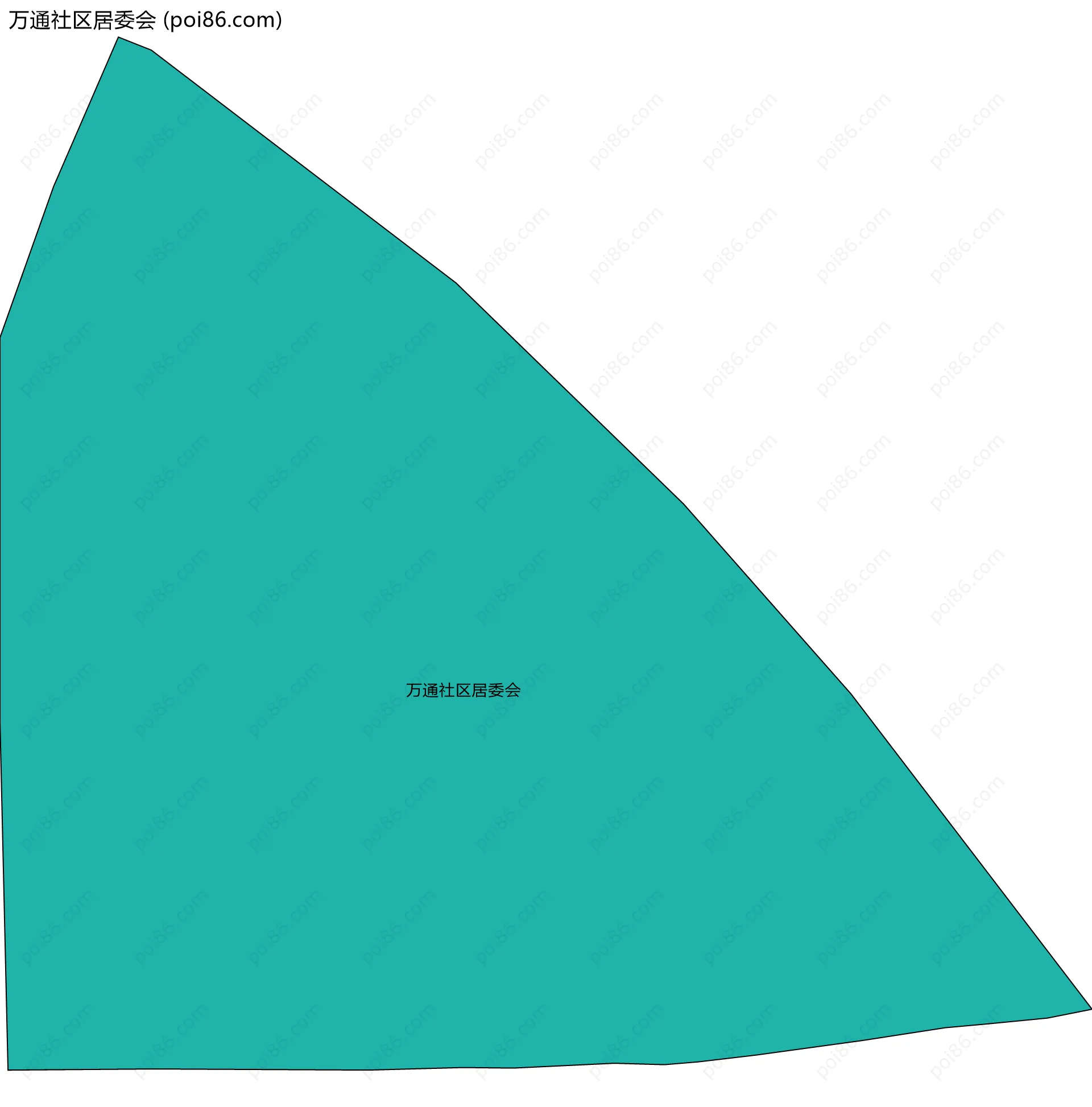 万通社区居委会边界地图