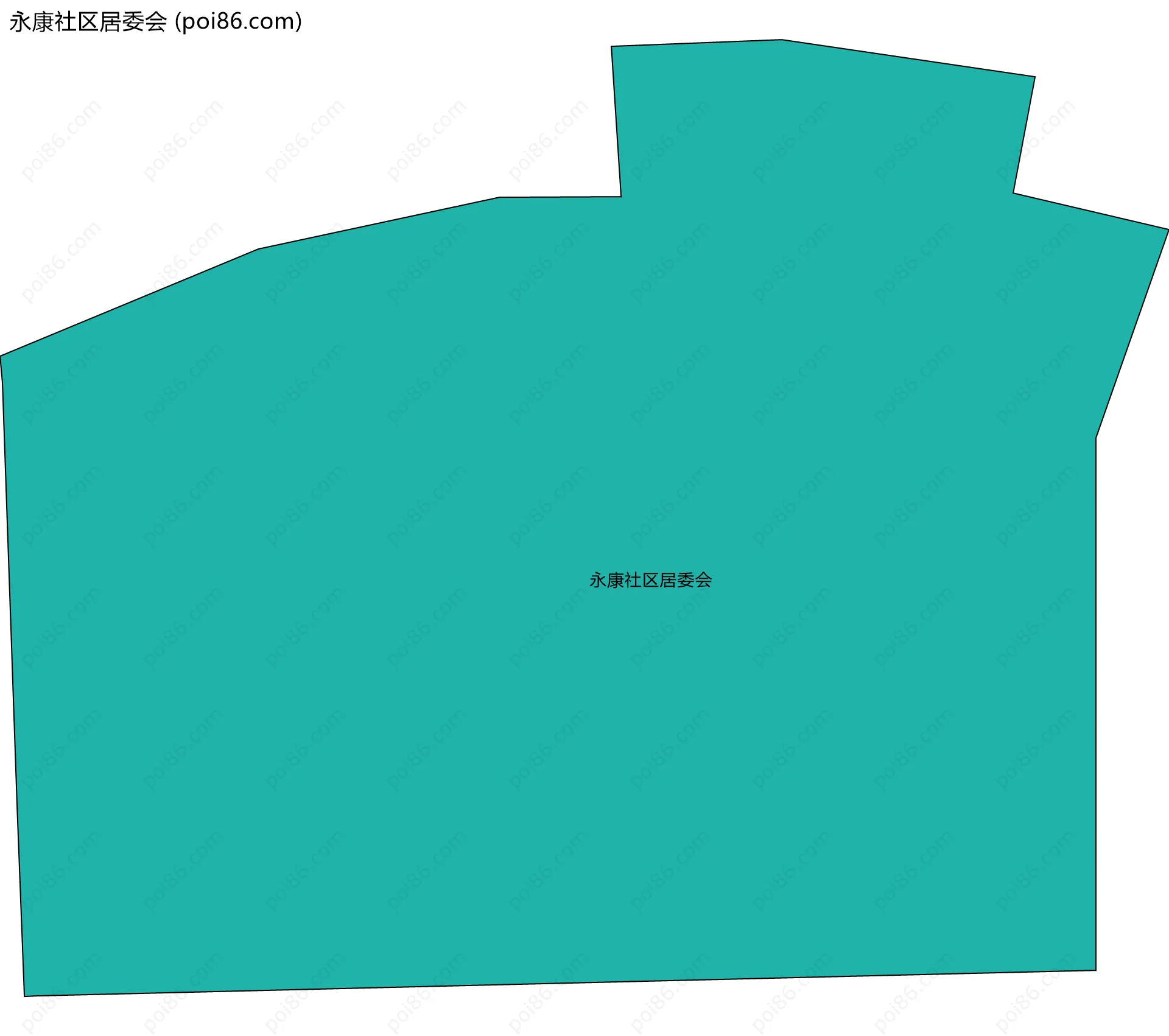 永康社区居委会边界地图