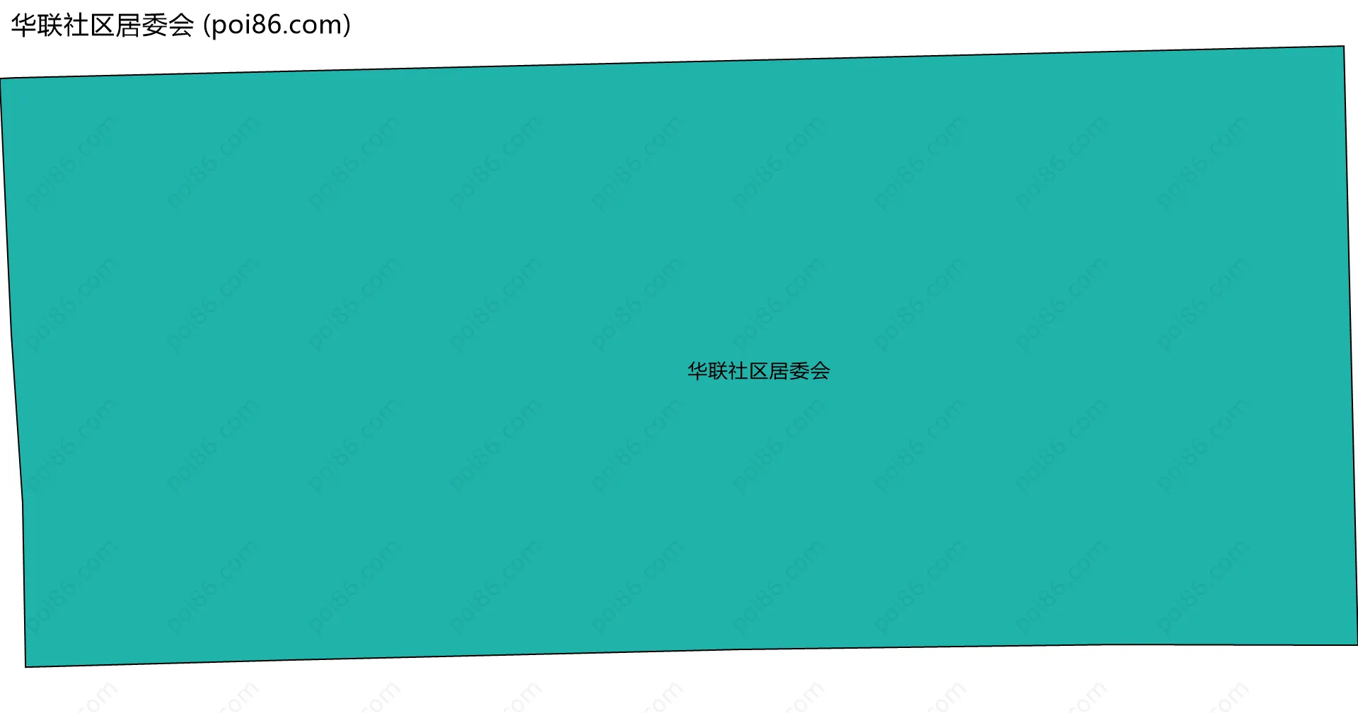 华联社区居委会边界地图