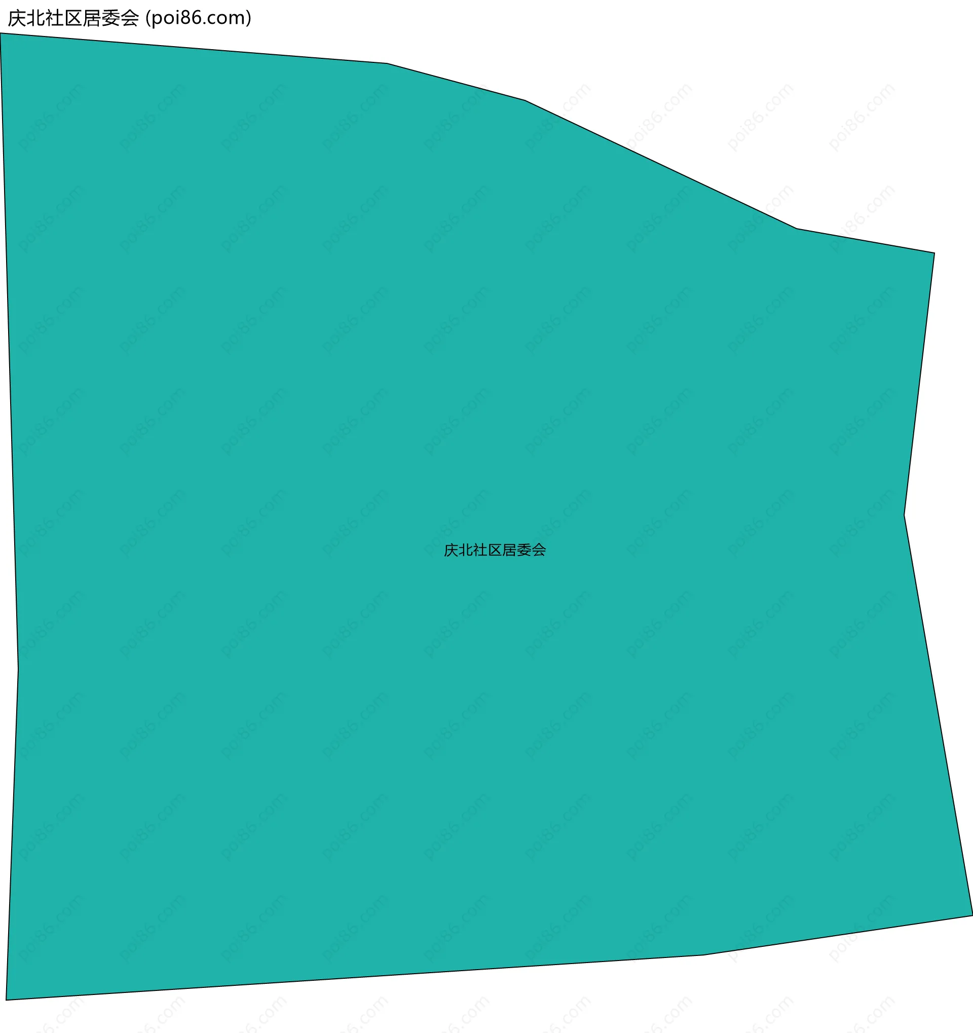 庆北社区居委会边界地图