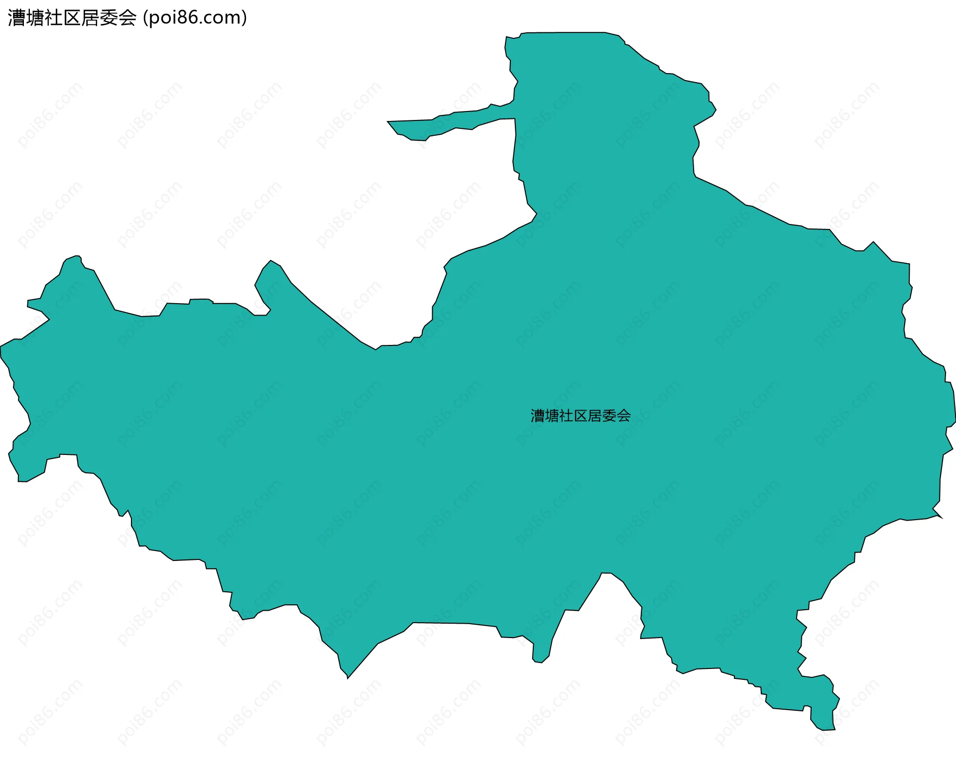 漕塘社区居委会边界地图