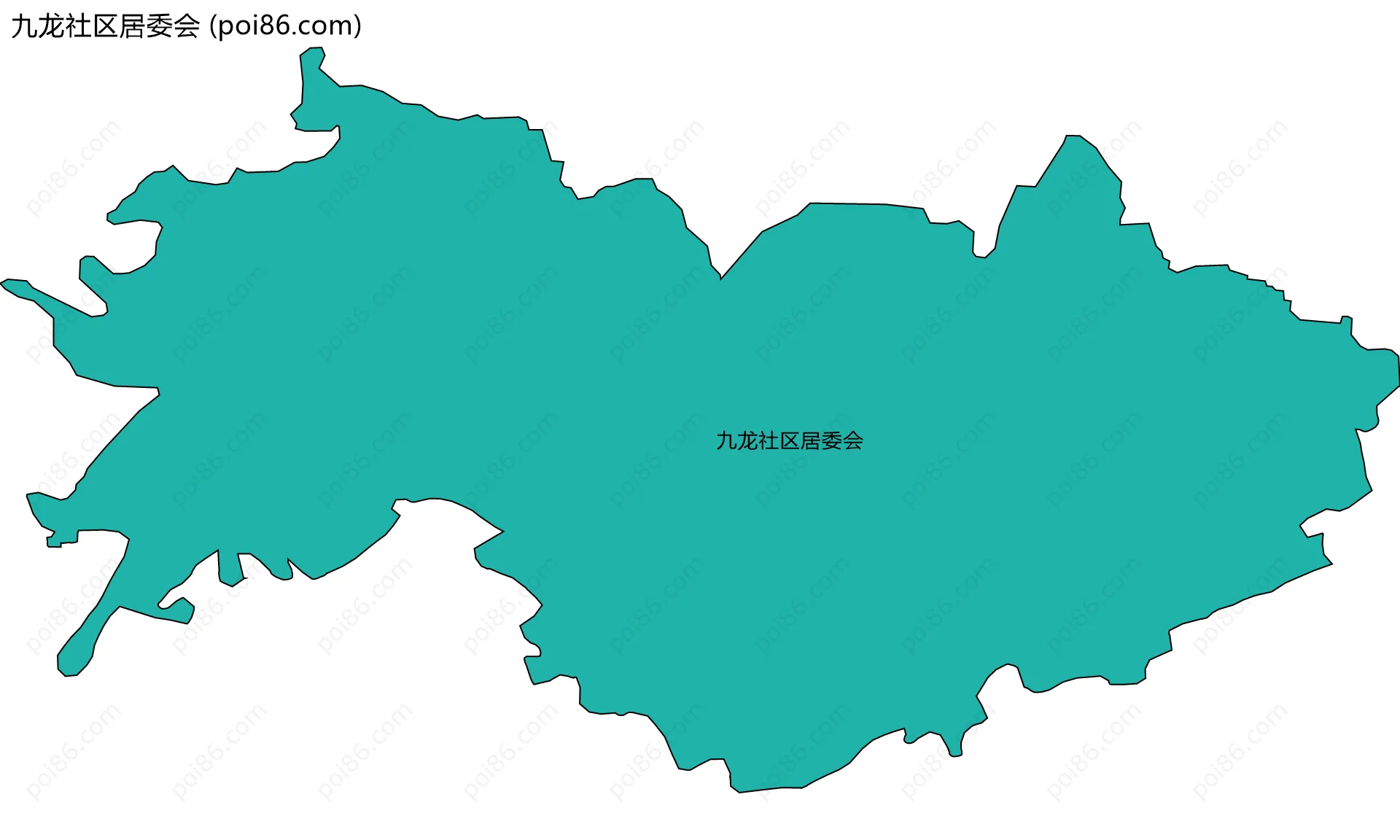 九龙社区居委会边界地图