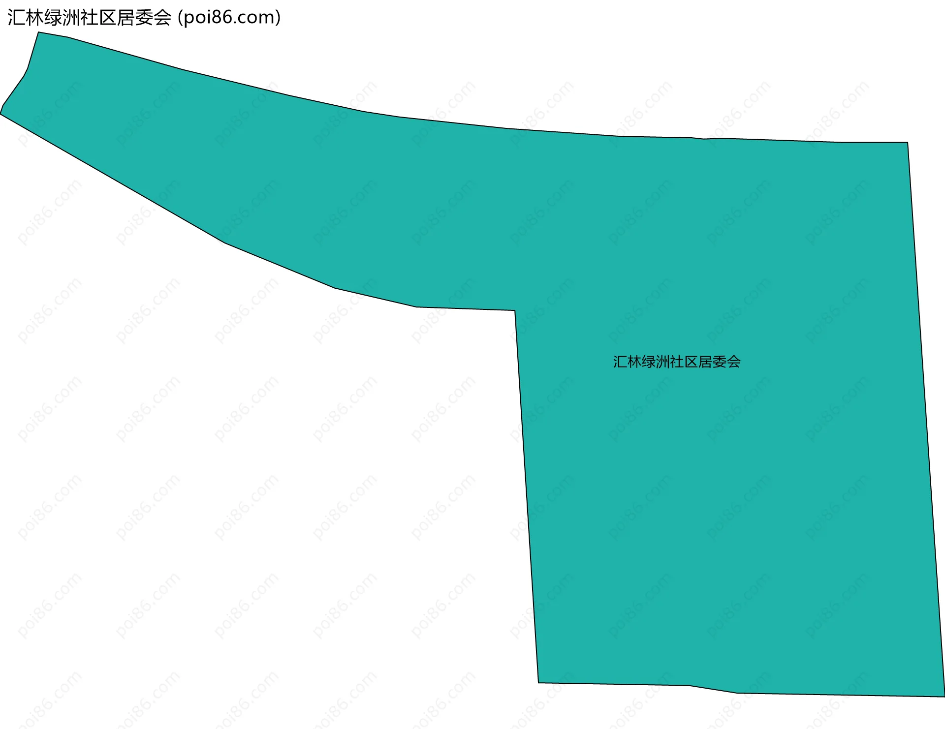 汇林绿洲社区居委会边界地图