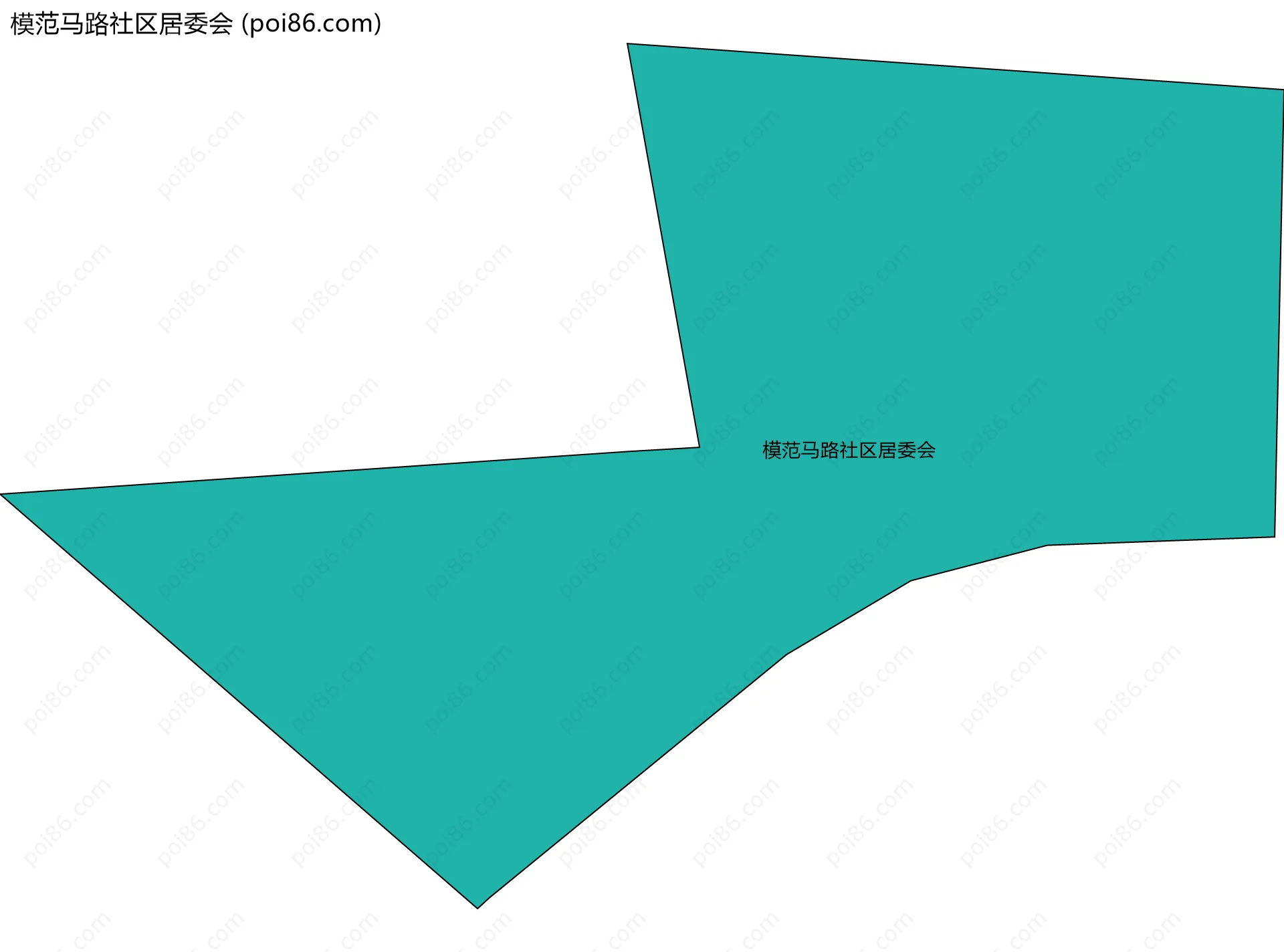 模范马路社区居委会边界地图