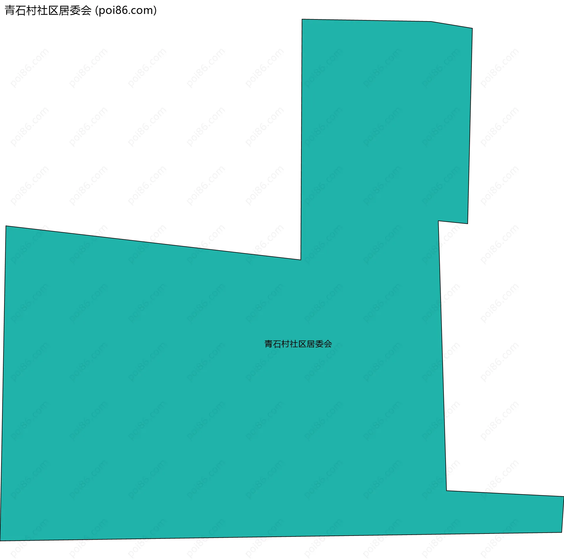 青石村社区居委会边界地图