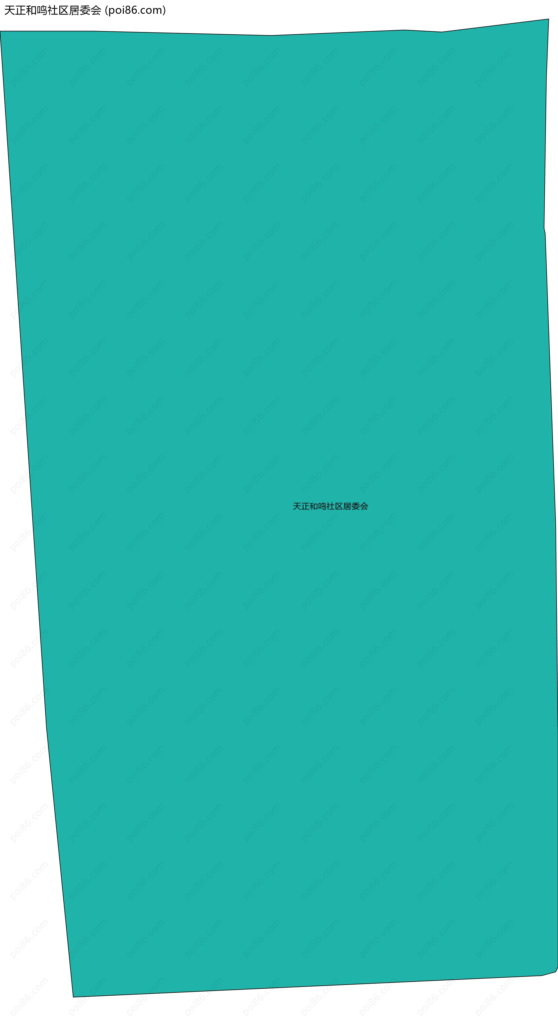 天正和鸣社区居委会边界地图