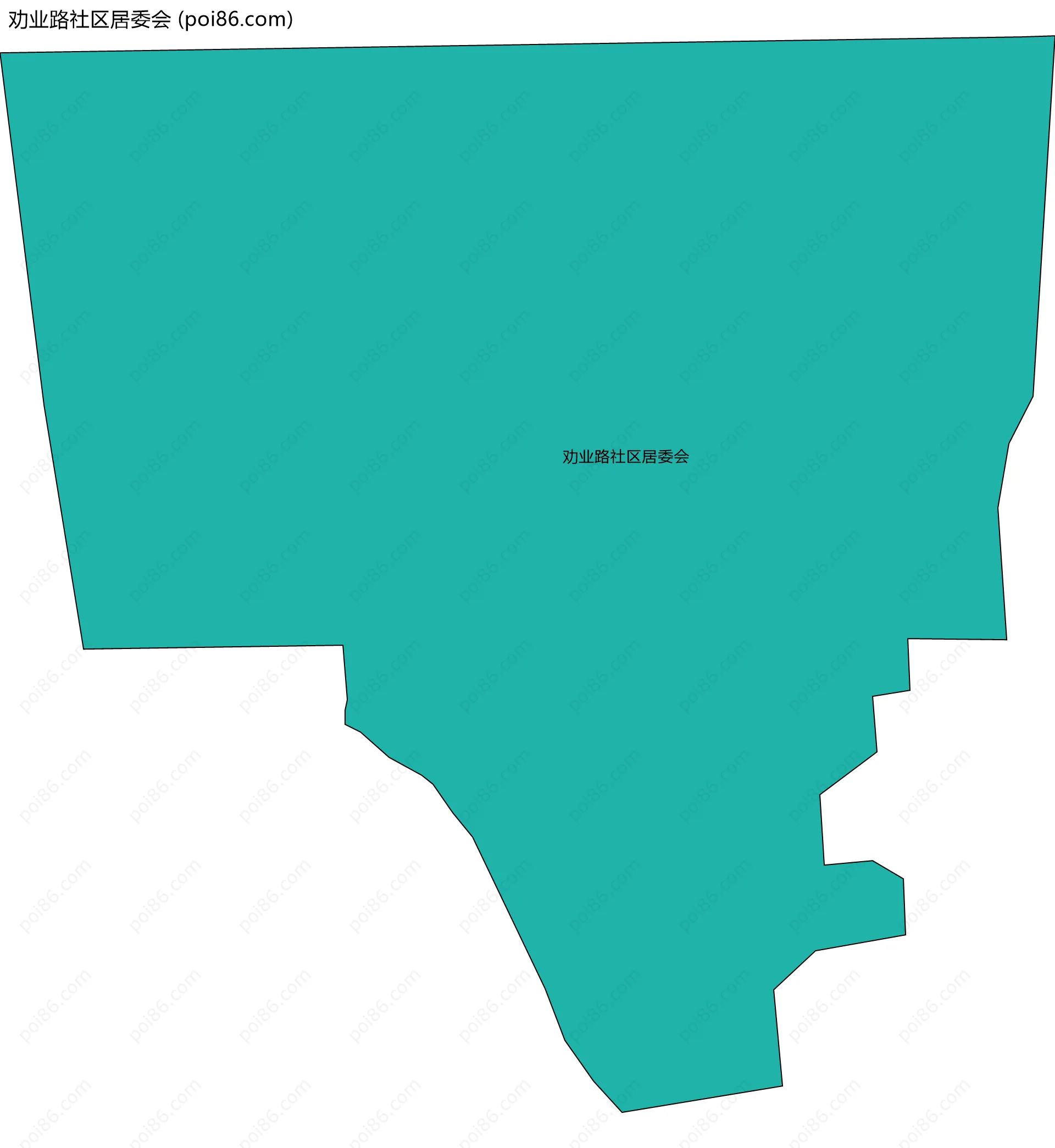 劝业路社区居委会边界地图