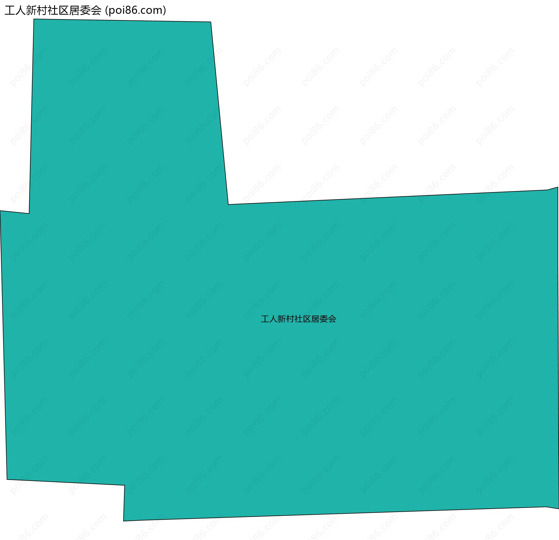工人新村社区居委会边界地图
