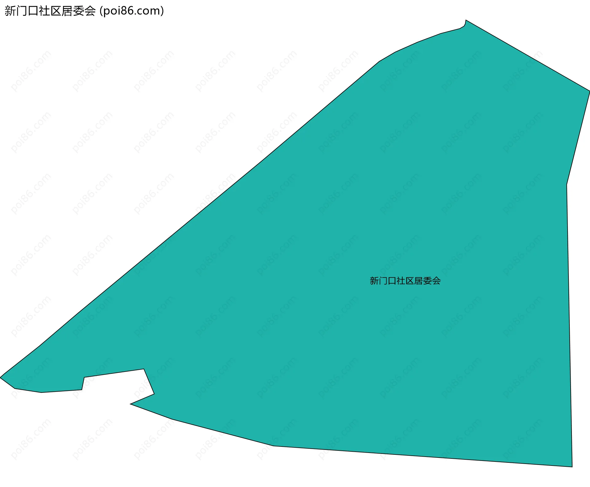 新门口社区居委会边界地图