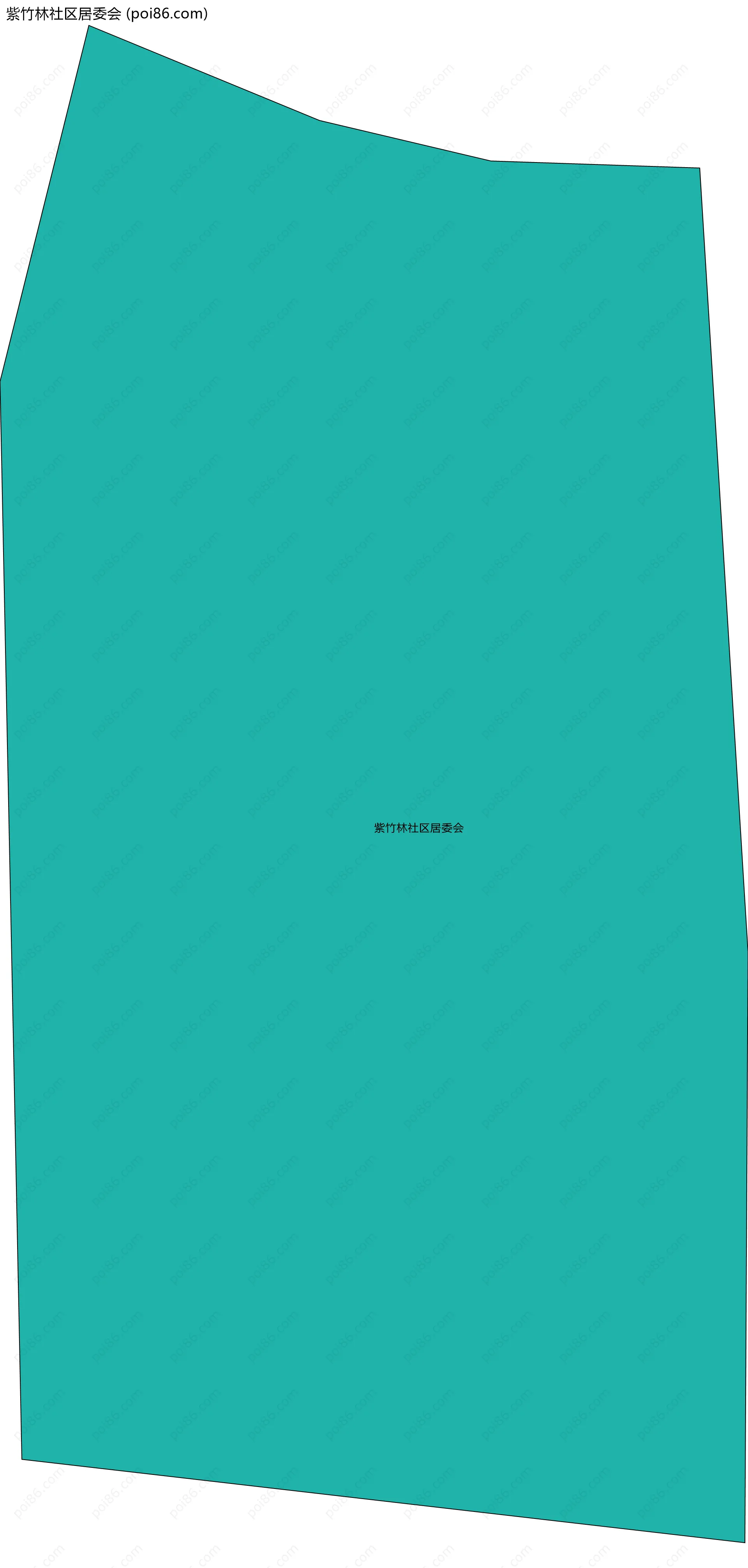 紫竹林社区居委会边界地图