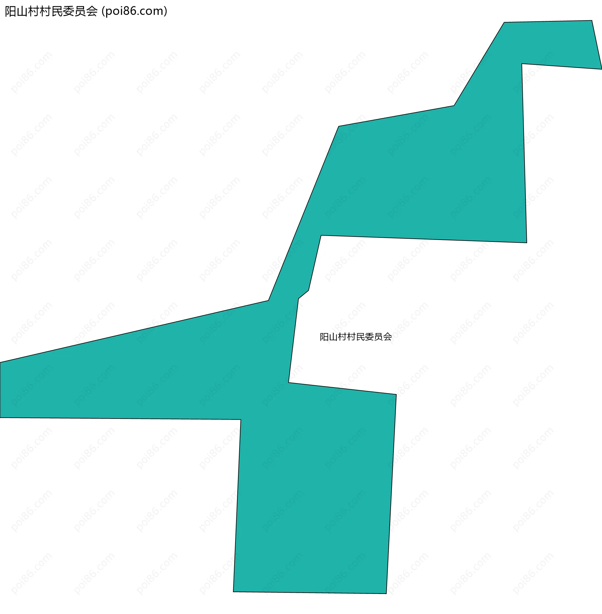 阳山村村民委员会边界地图
