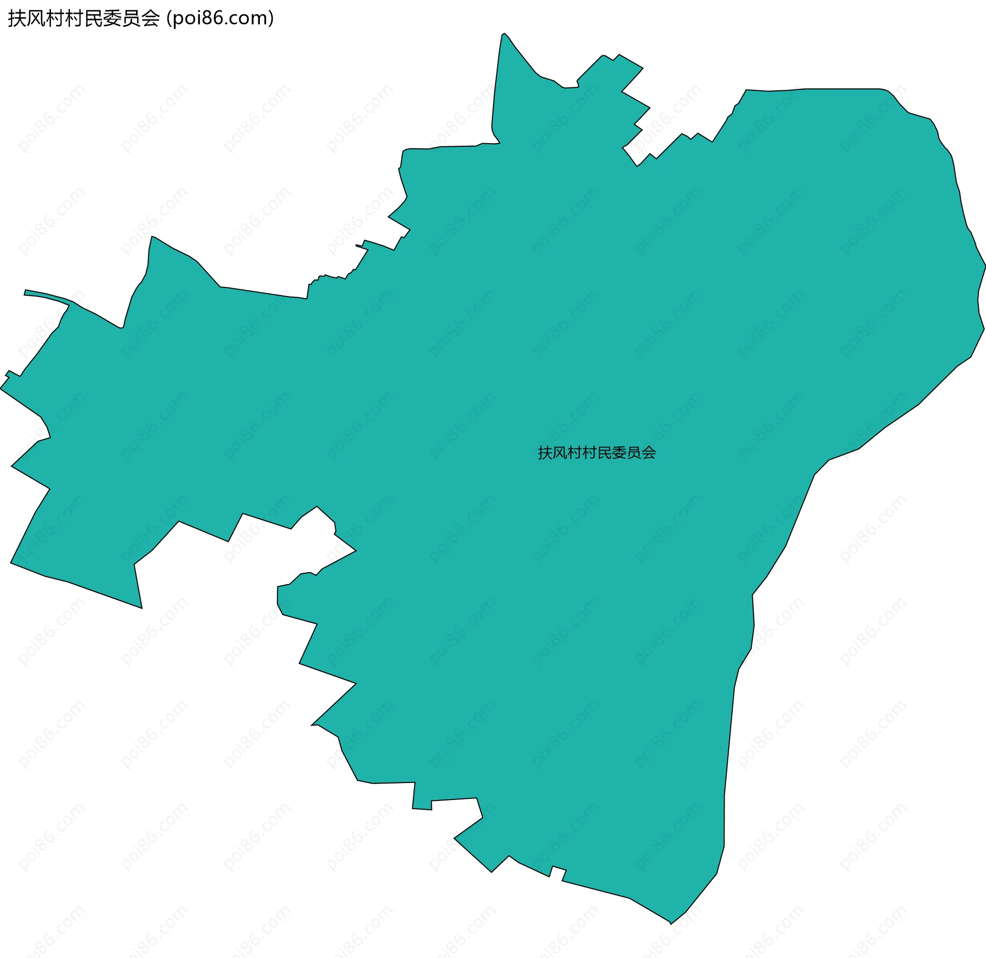 扶风村村民委员会边界地图