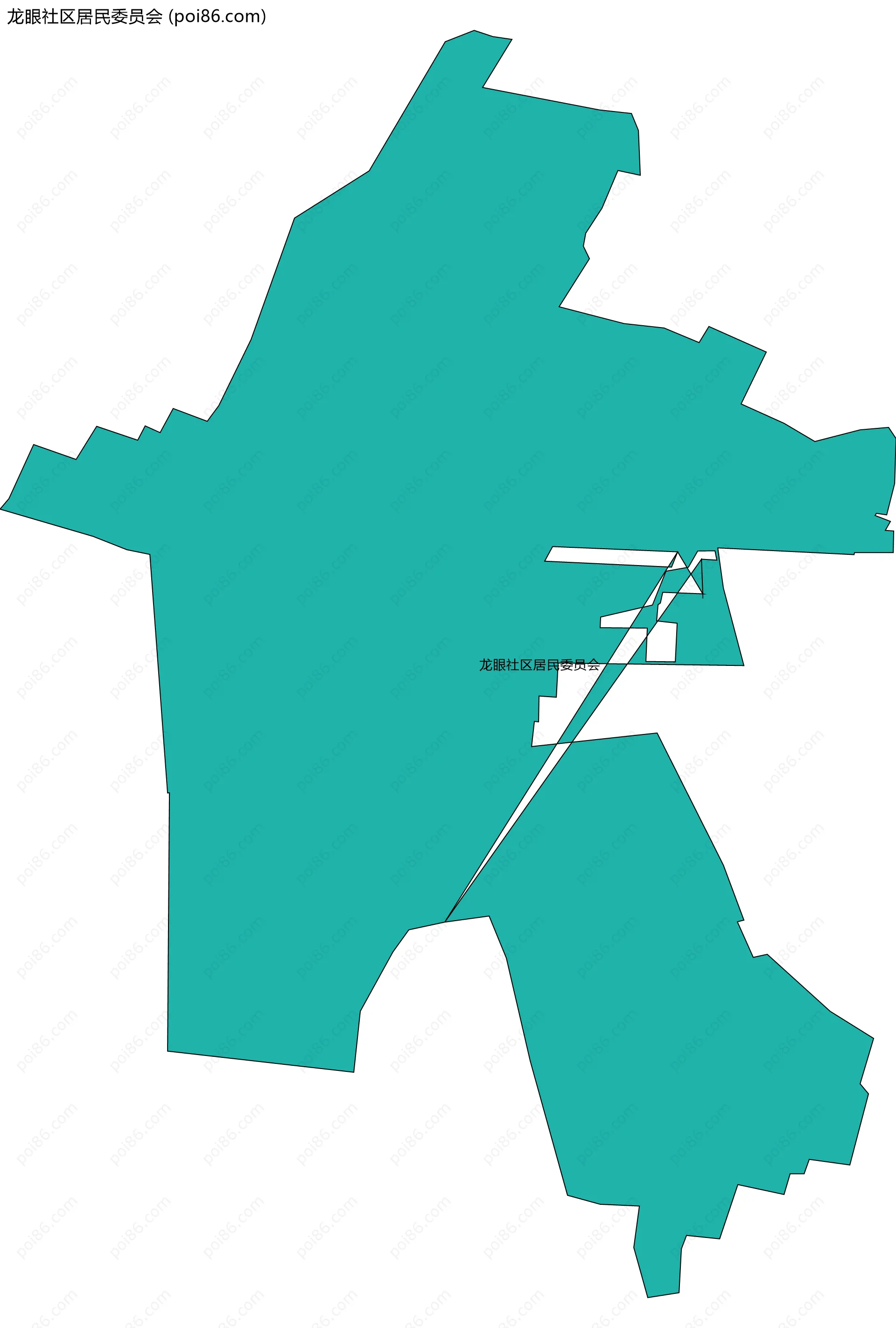 龙眼社区居民委员会边界地图