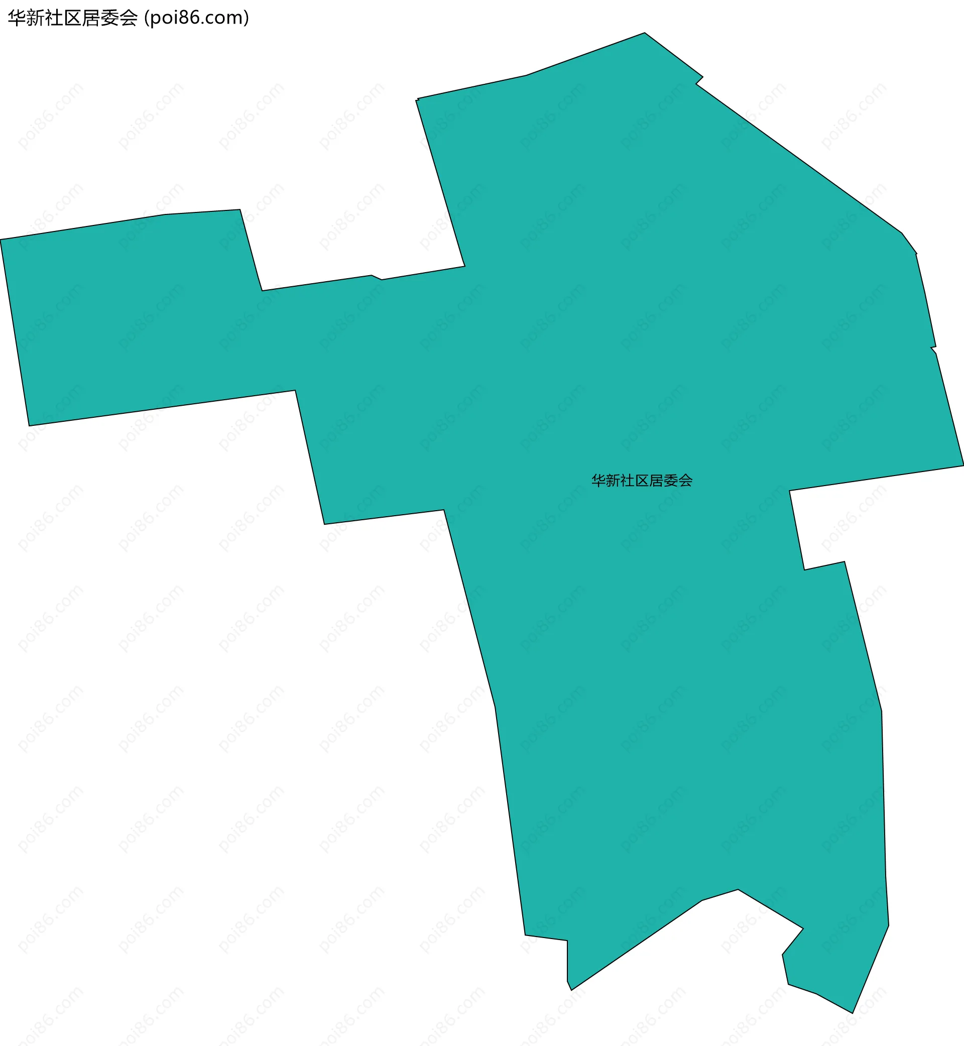 华新社区居委会边界地图