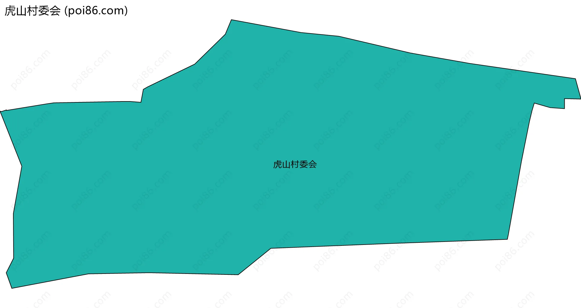 虎山村委会边界地图