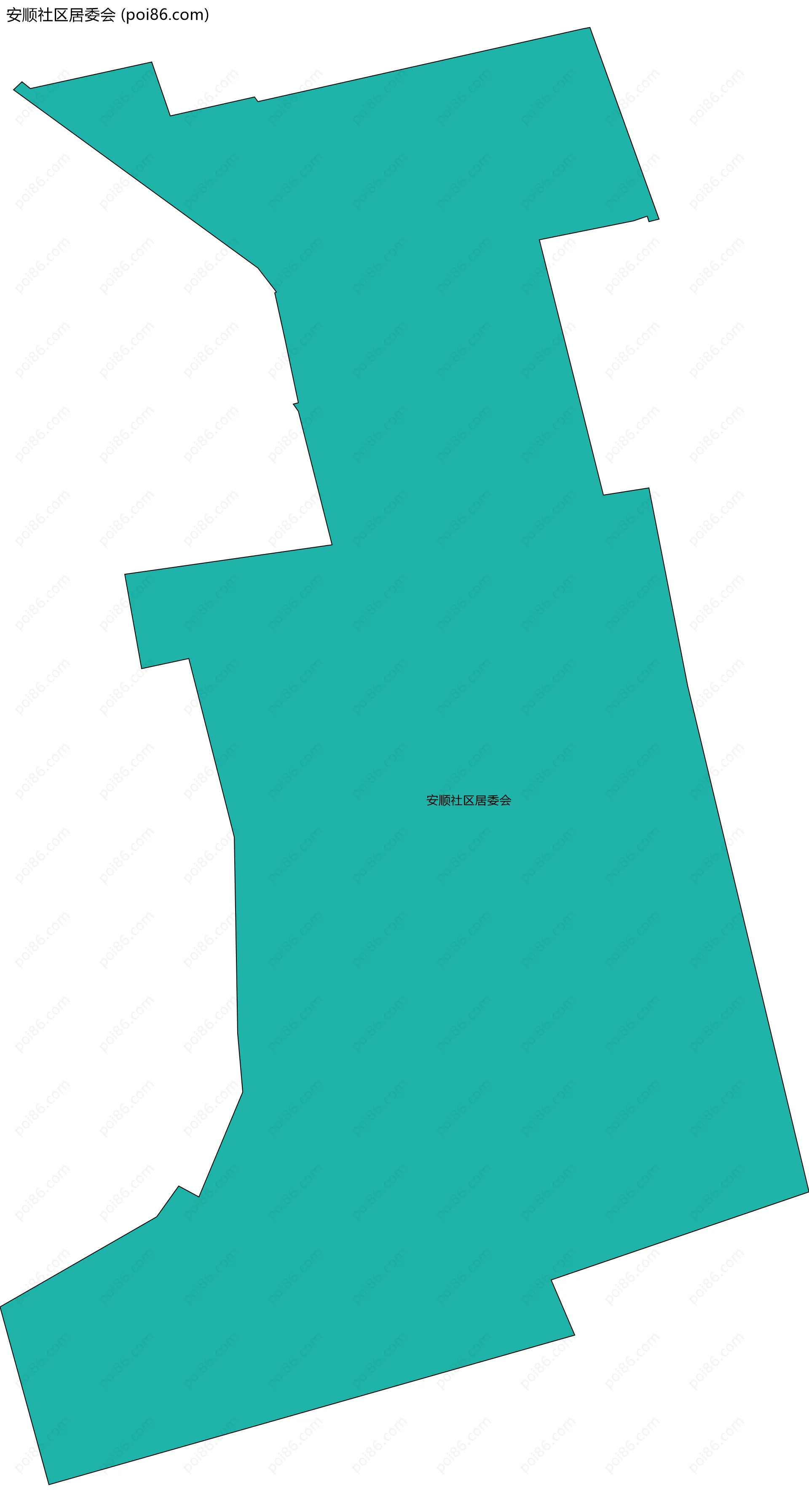 安顺社区居委会边界地图