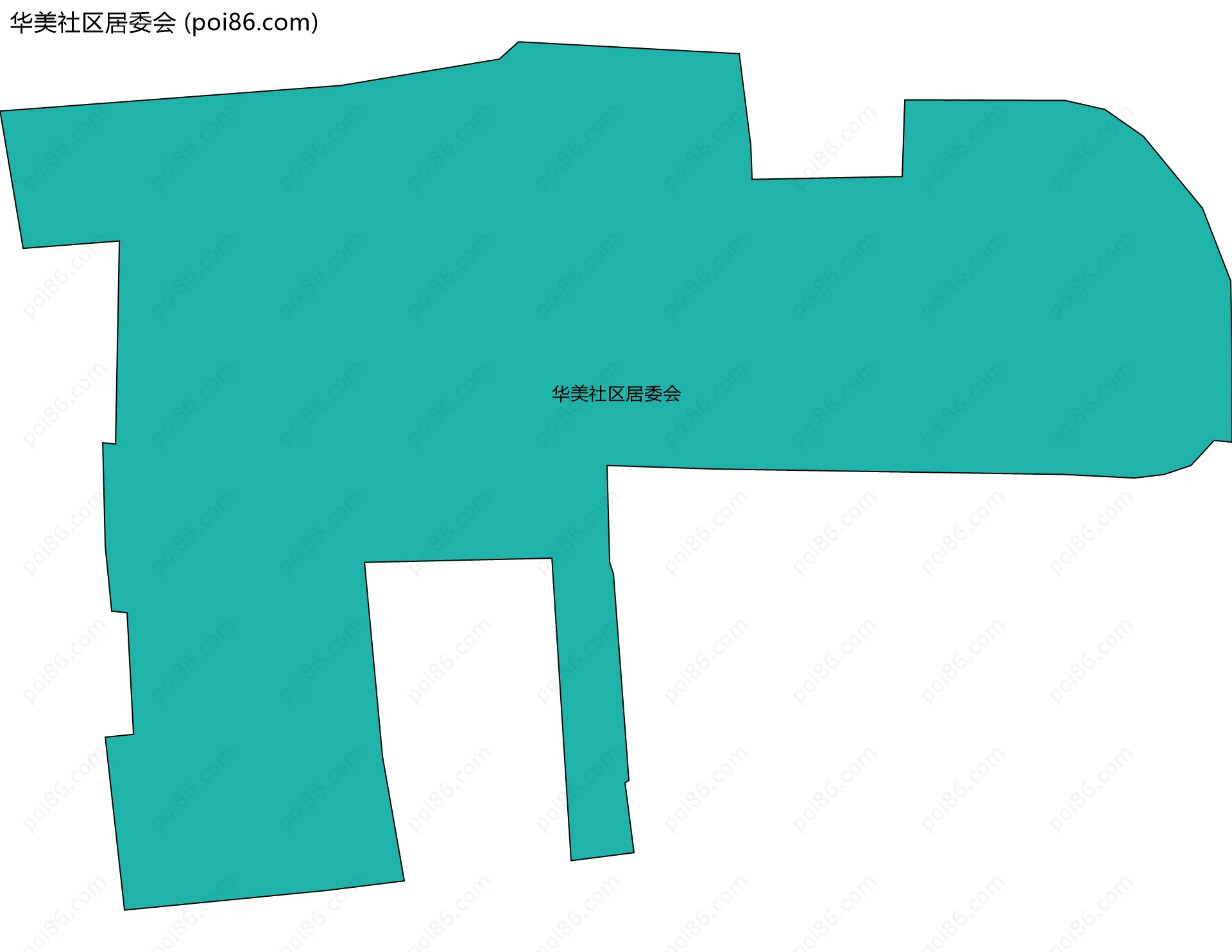华美社区居委会边界地图