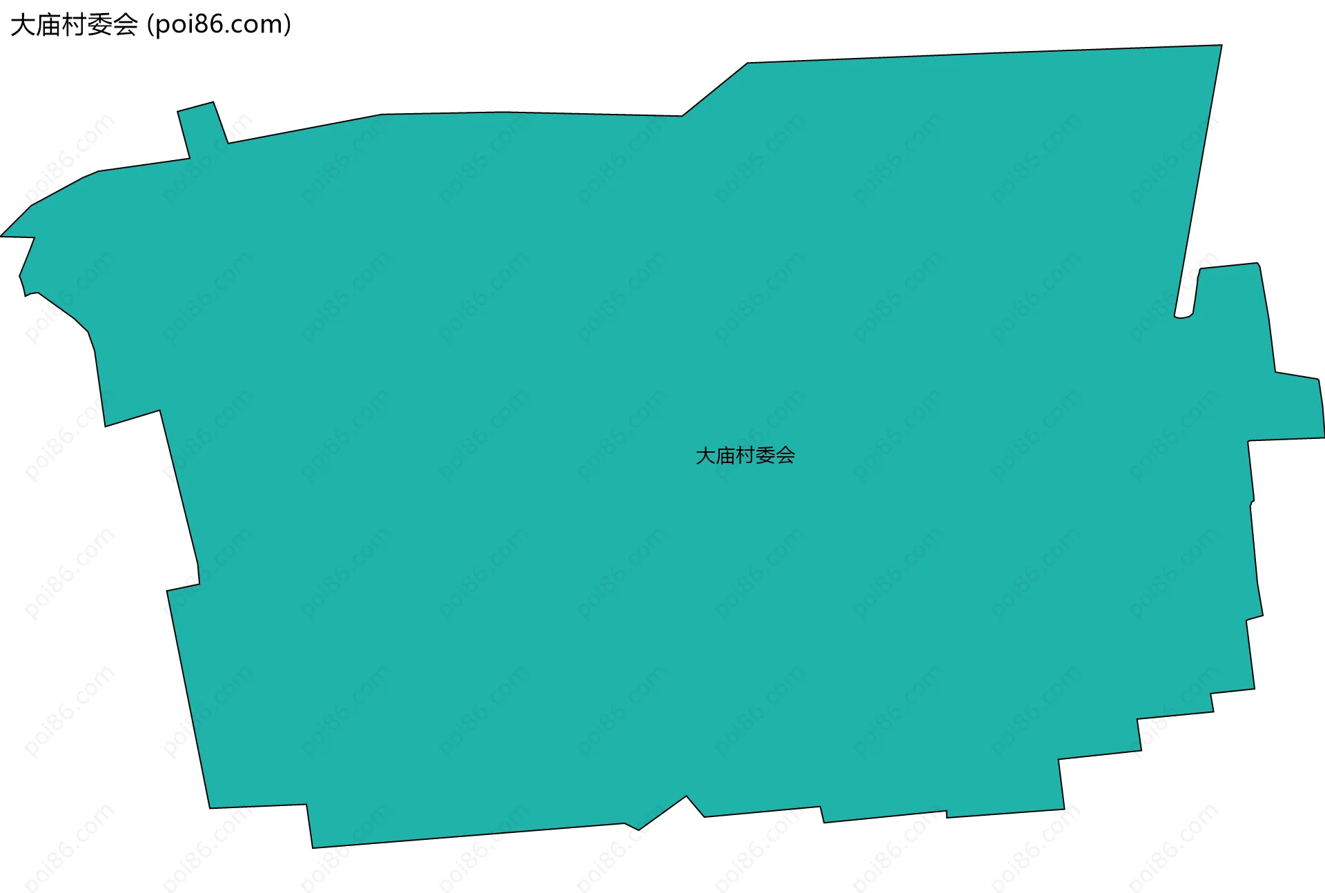 大庙村委会边界地图