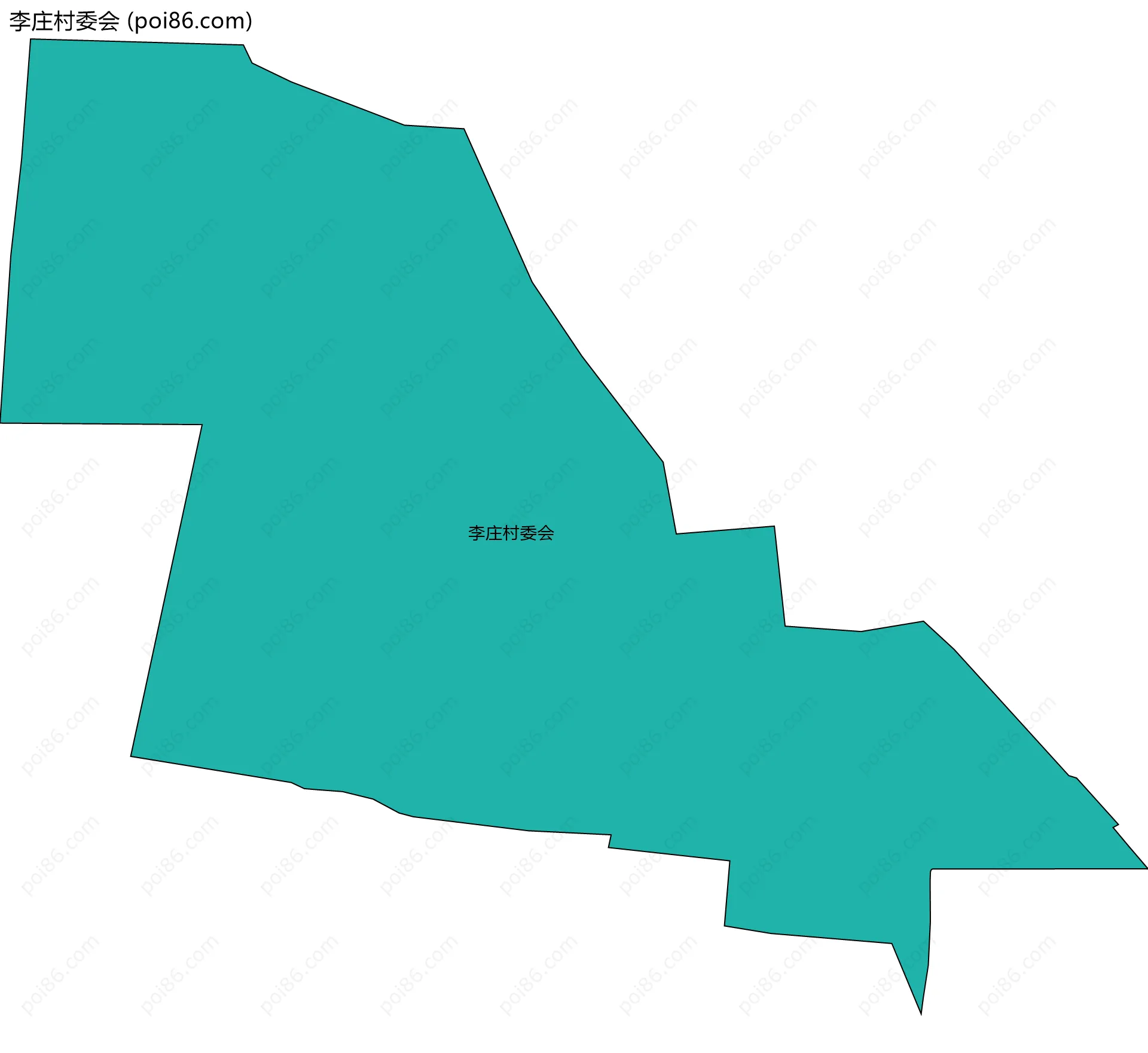 李庄村委会边界地图