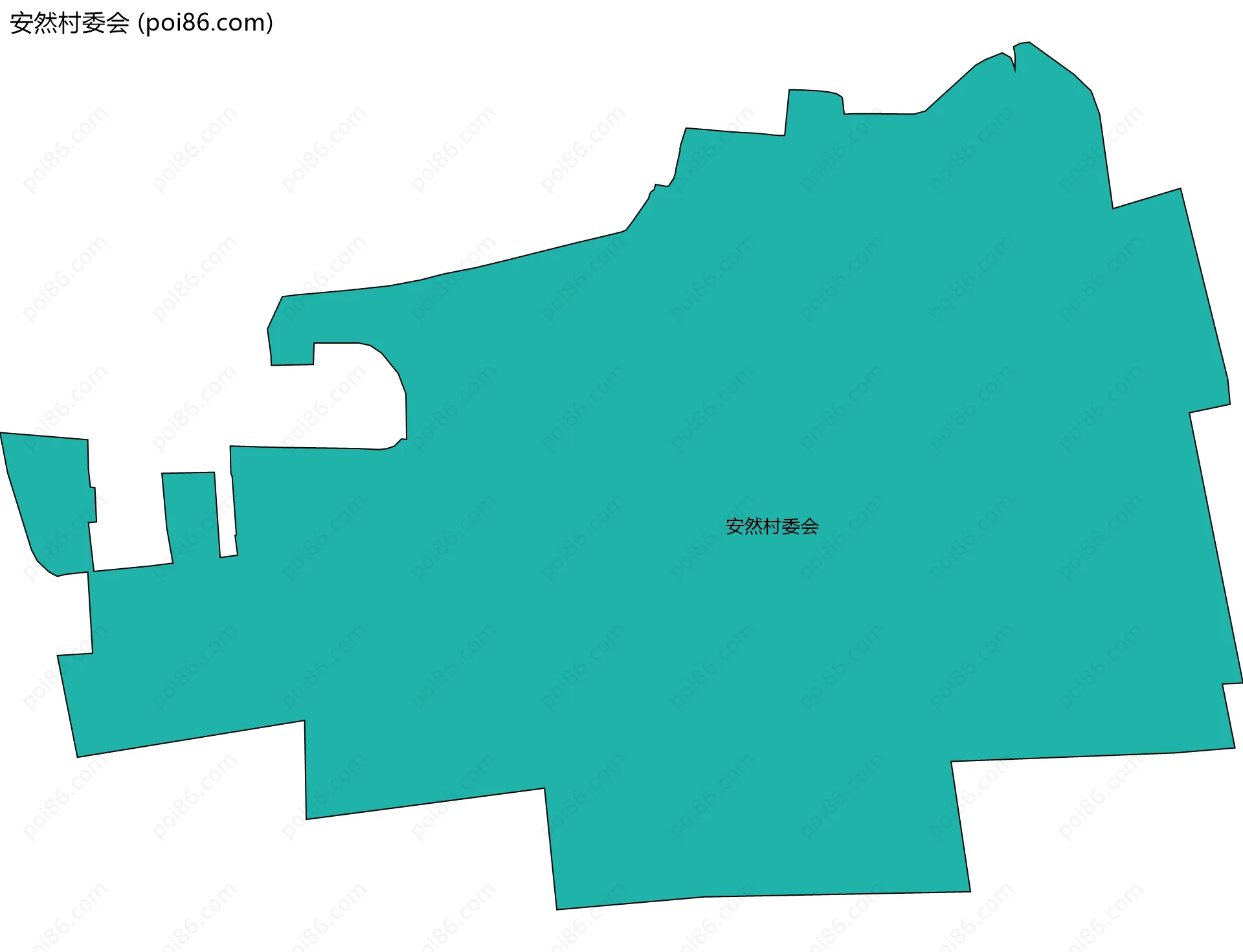 安然村委会边界地图