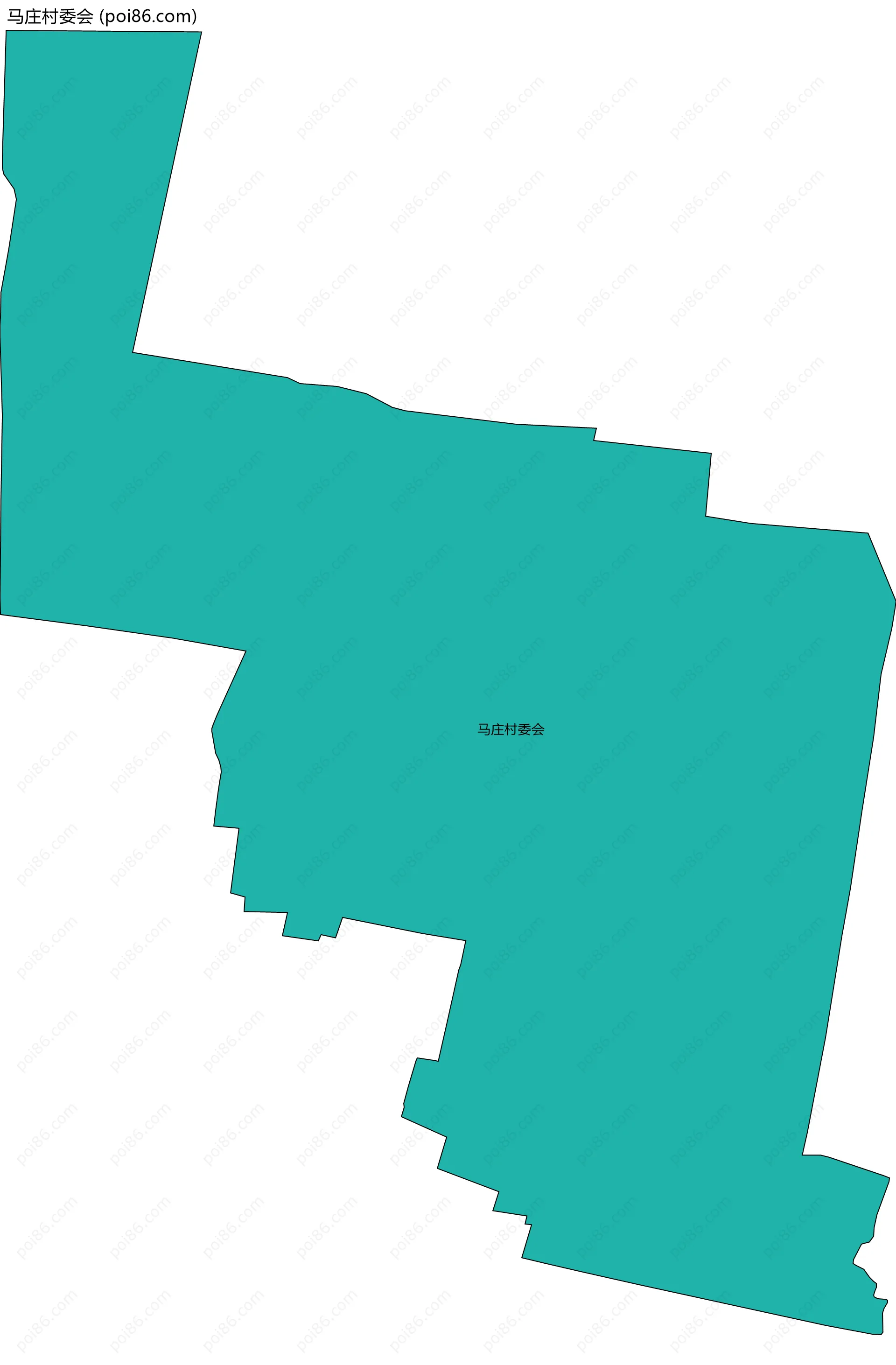 马庄村委会边界地图