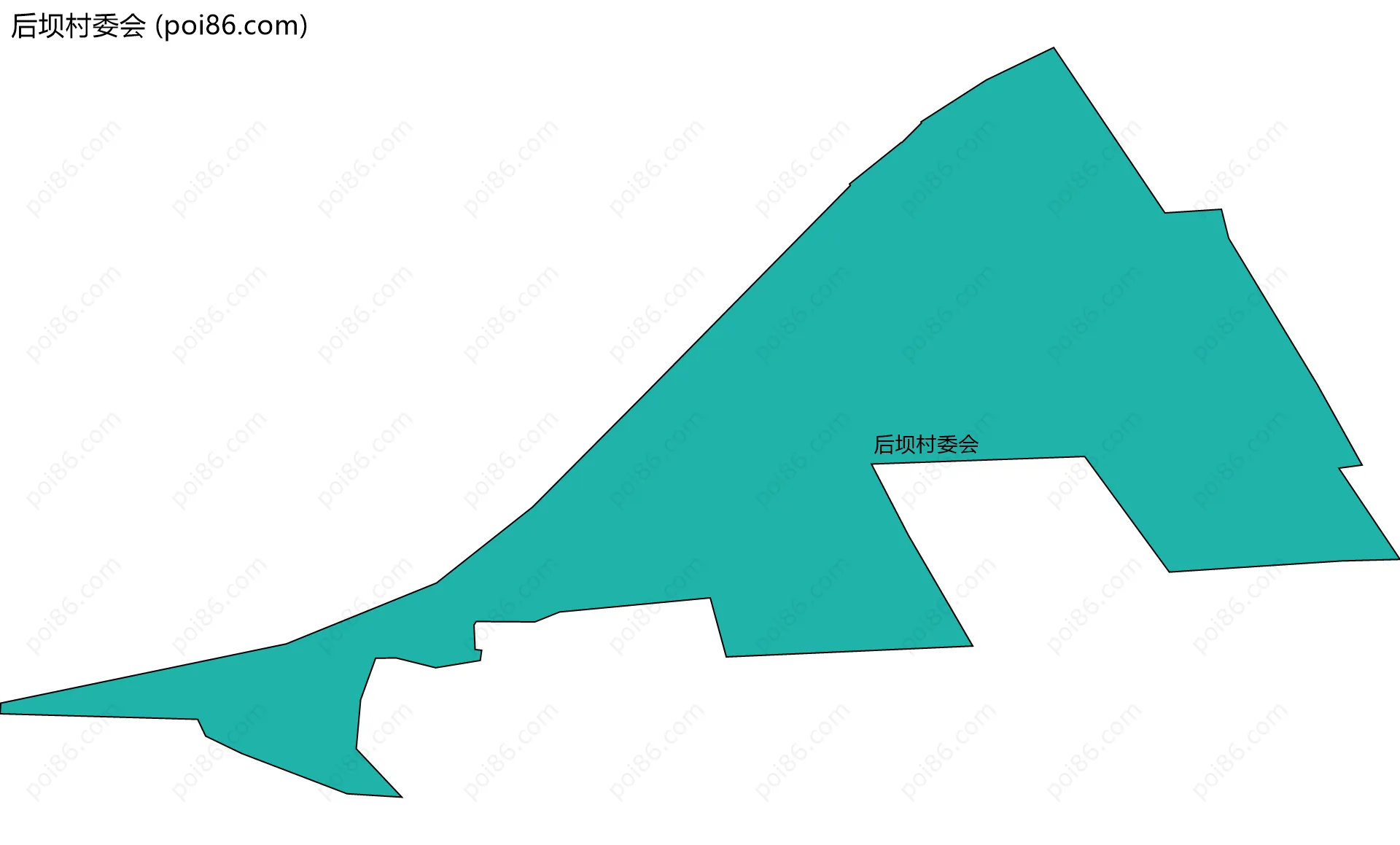 后坝村委会边界地图