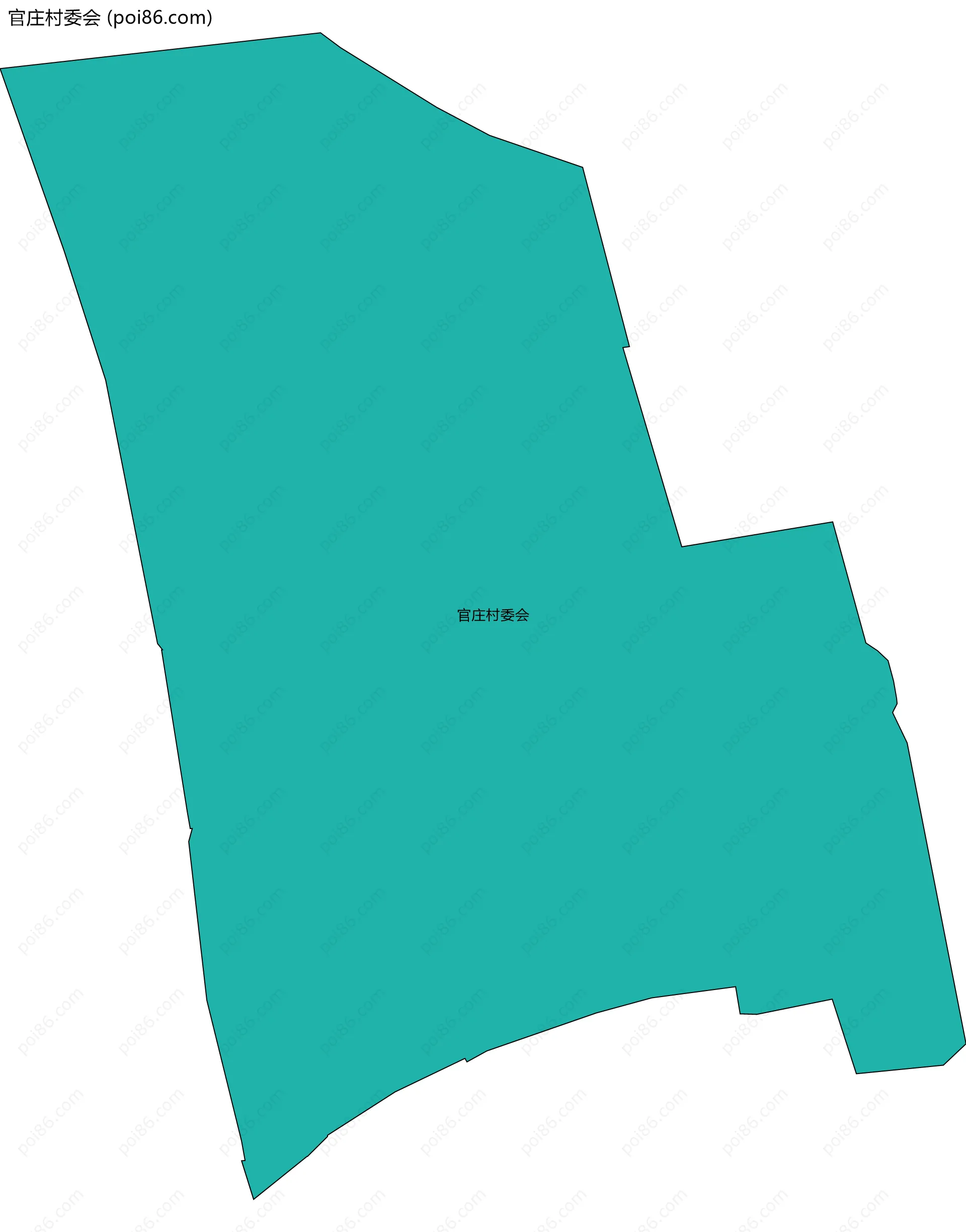 官庄村委会边界地图