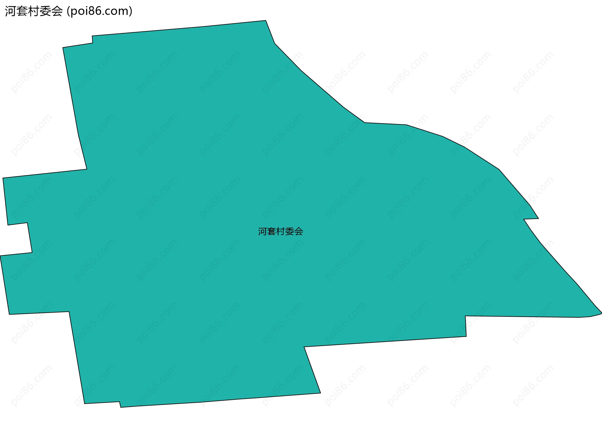 河套村委会边界地图