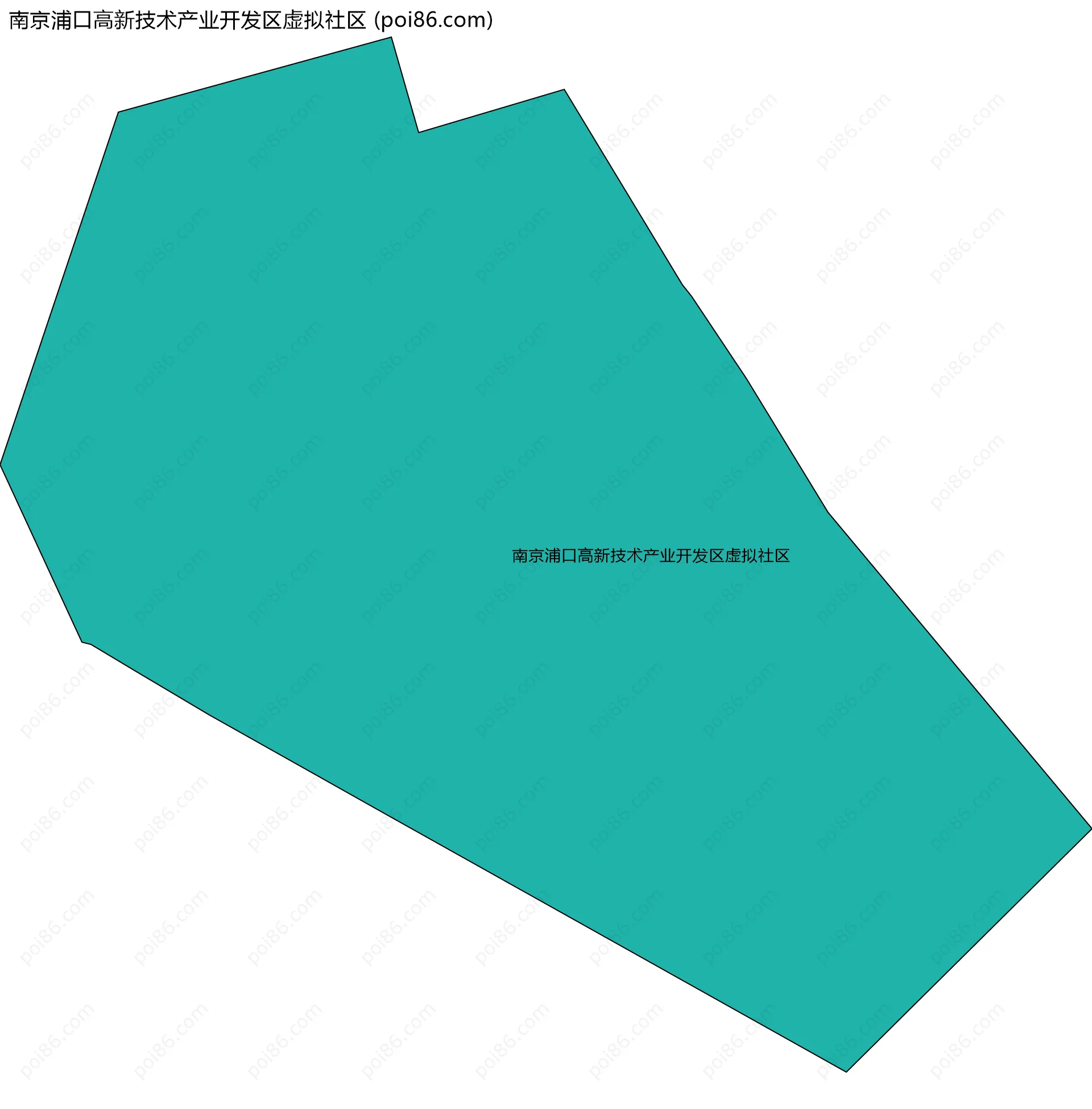 南京浦口高新技术产业开发区虚拟社区边界地图