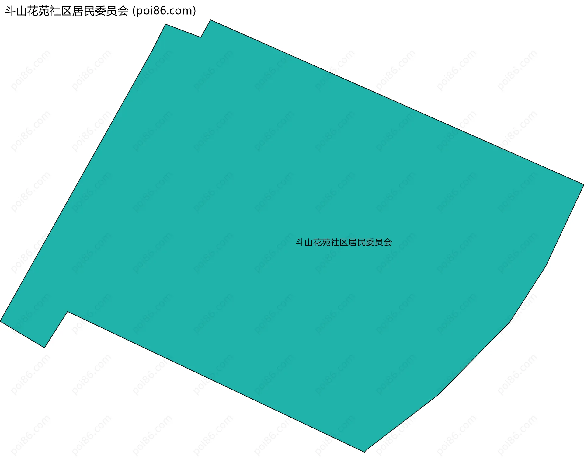 斗山花苑社区居民委员会边界地图