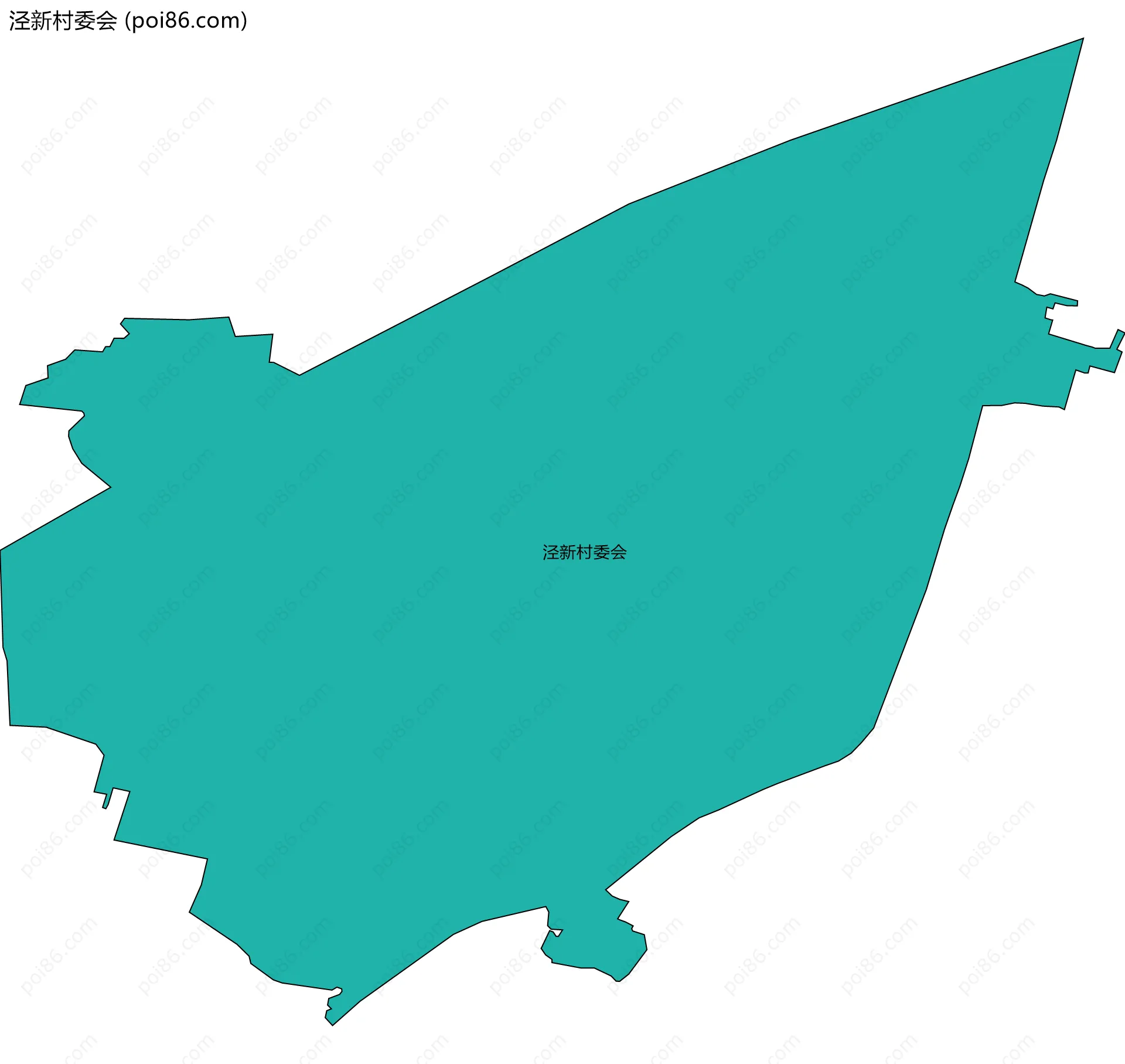泾新村委会边界地图