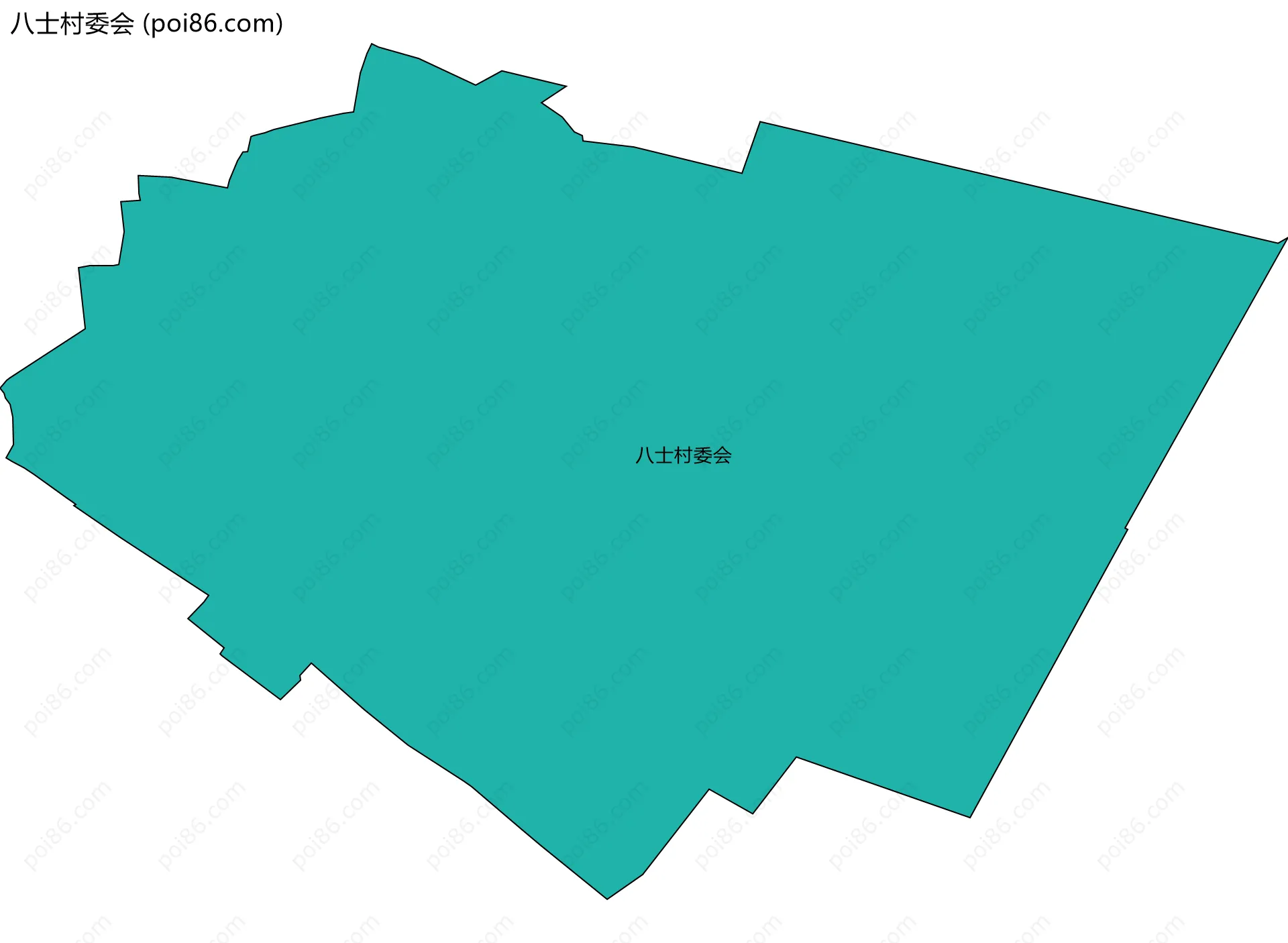 八士村委会边界地图