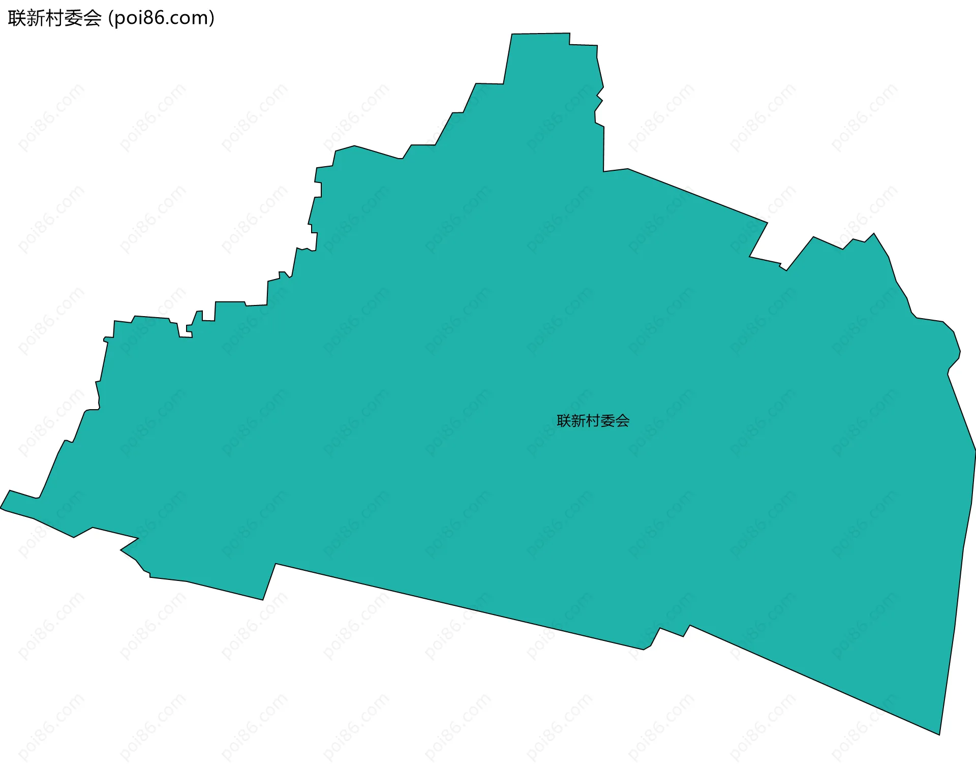 联新村委会边界地图