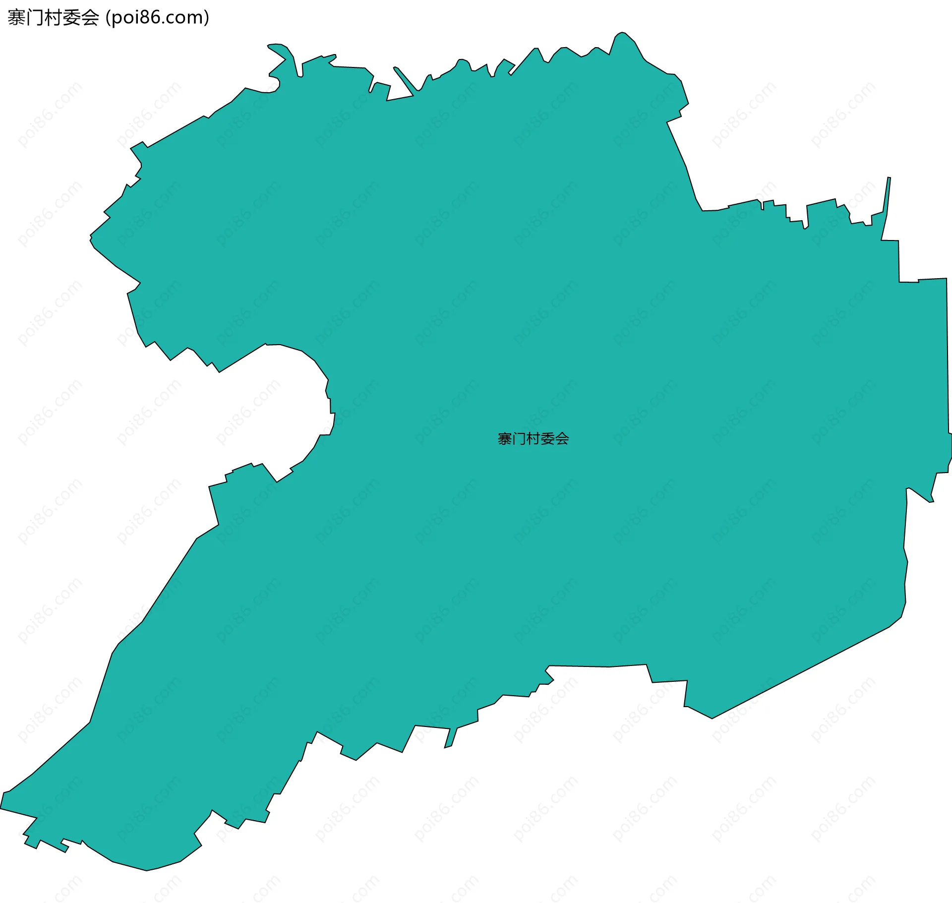 寨门村委会边界地图